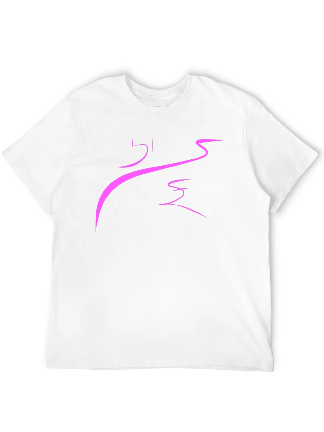 Abstract Pink Design Black T-Shirt