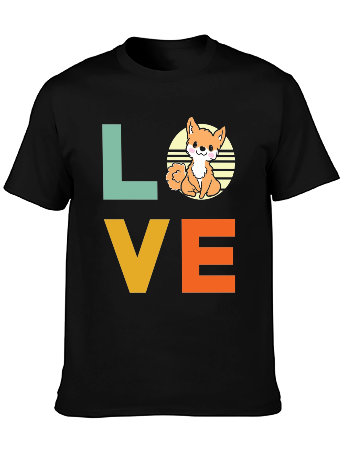 Cute Corgi Dog Love Graphic T-Shirt