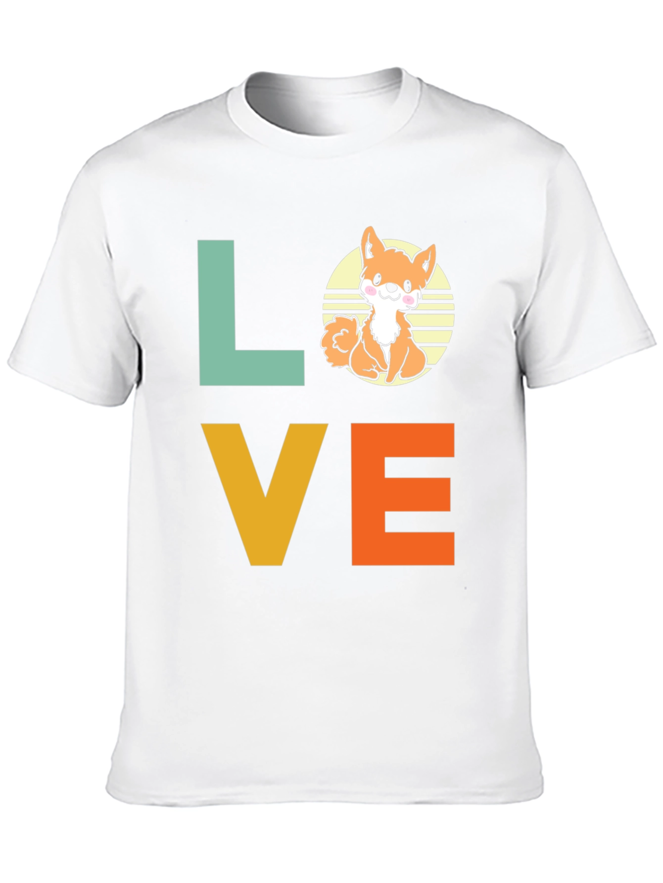 Cute Corgi Dog Love Graphic T-Shirt