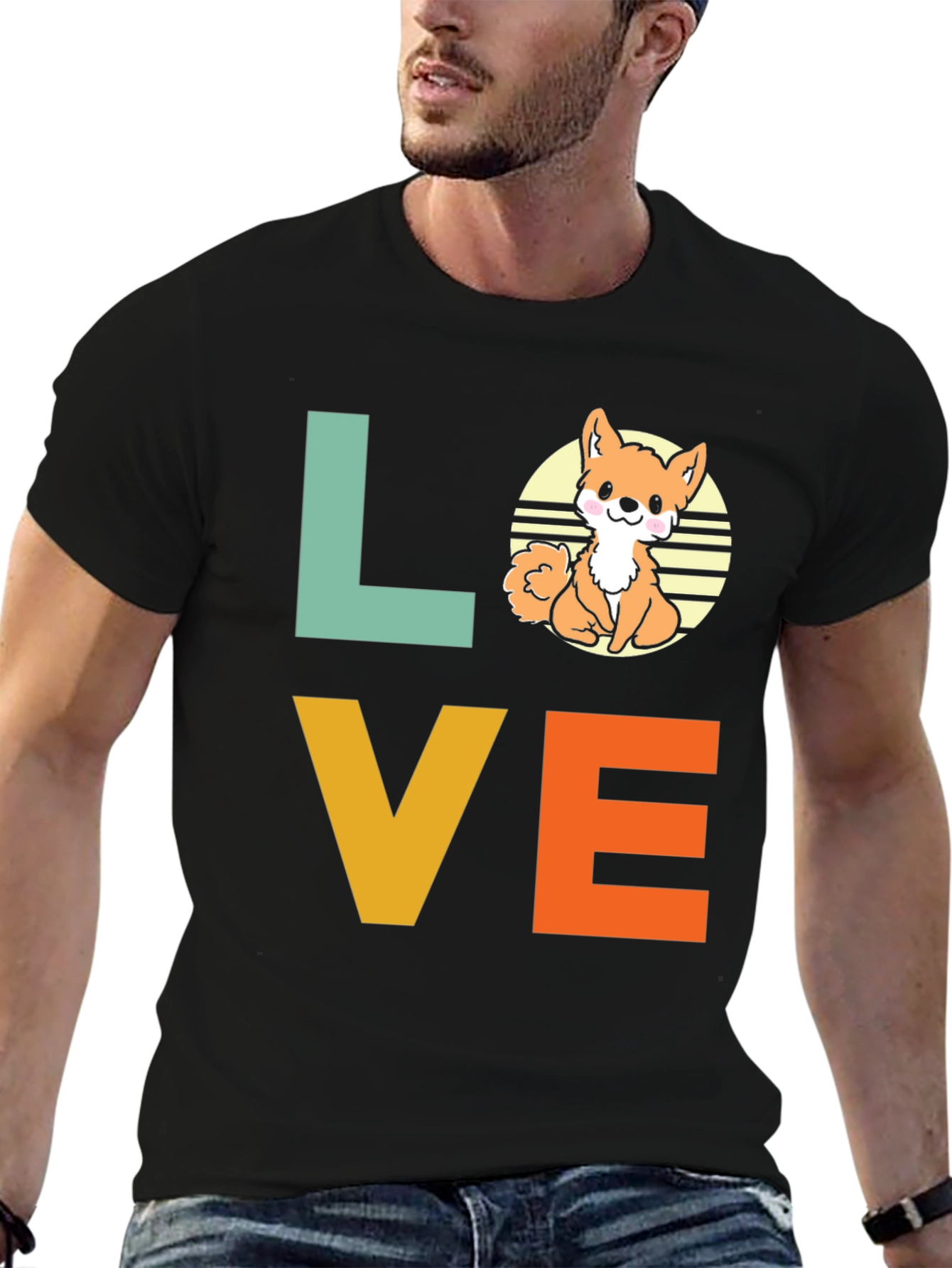 Cute Corgi Dog Love Graphic T-Shirt