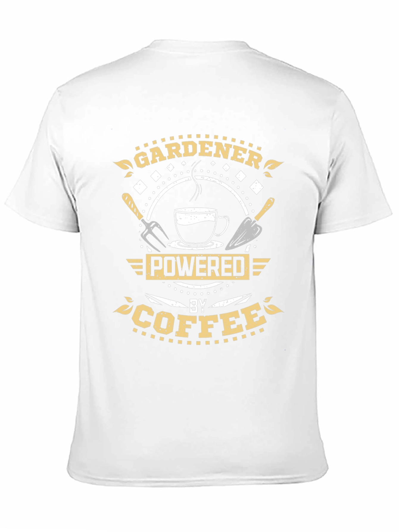 Gardener Powered by Coffee Black T-Shirt