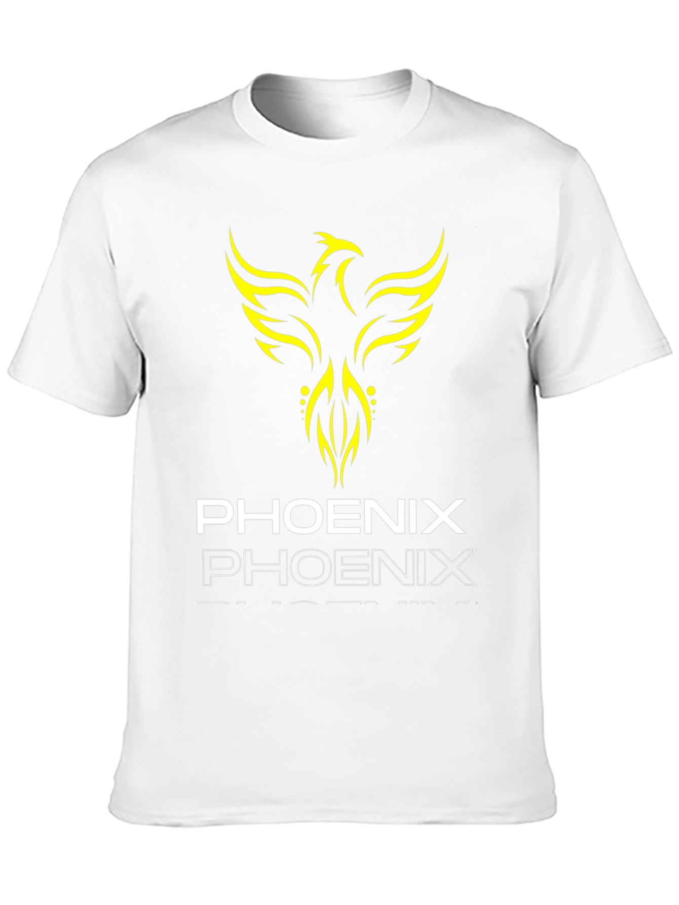 Phoenix Graphic Print Black T-Shirt