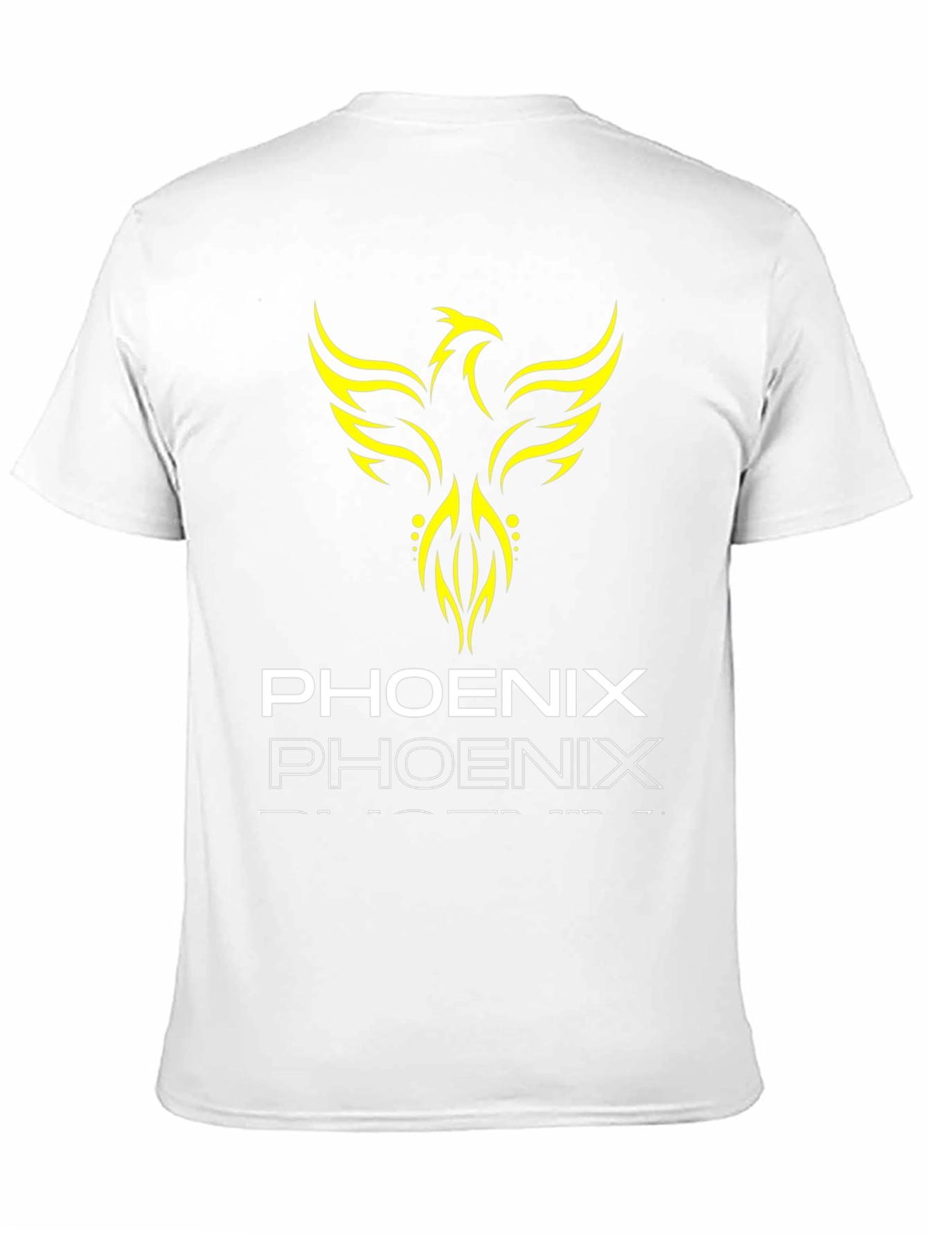 Phoenix Graphic Print Black T-Shirt