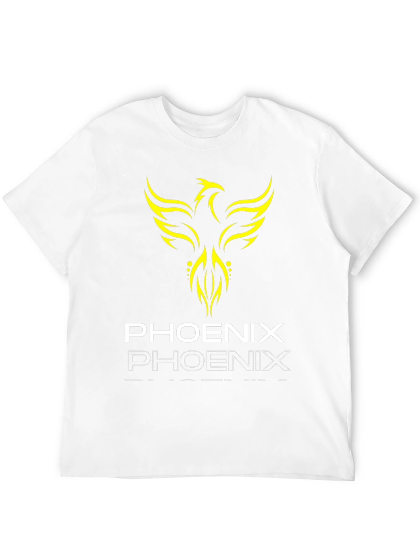 Phoenix Graphic Print Black T-Shirt