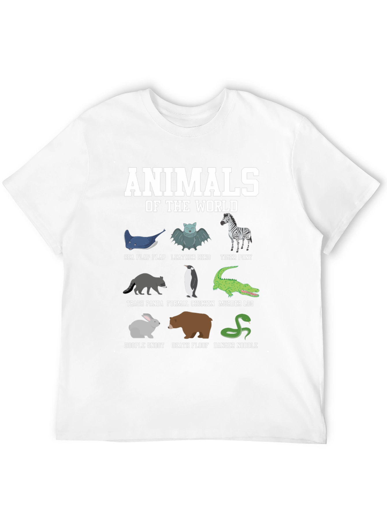 Funny Animal Names T-Shirt: Worlds Cutest Misnomers