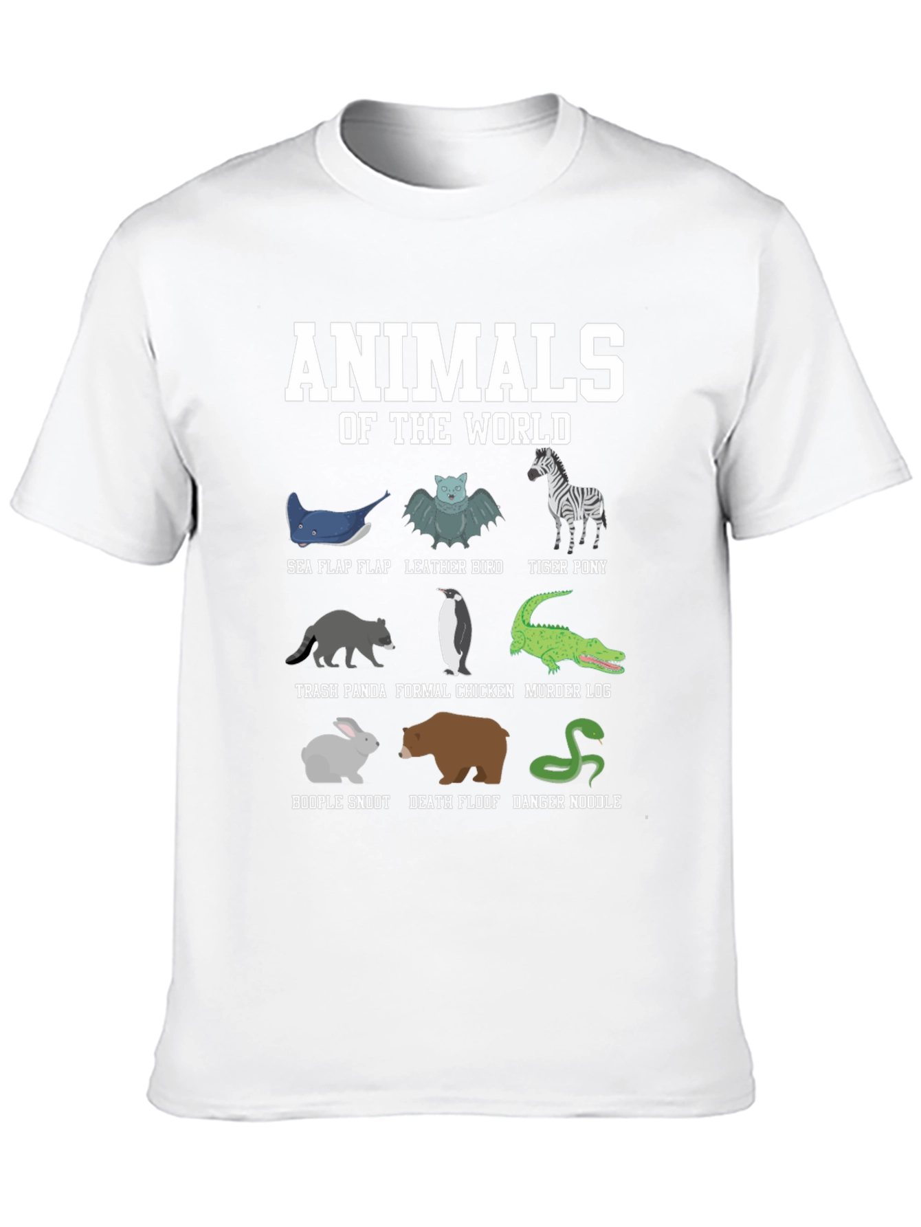 Funny Animal Names T-Shirt: Worlds Cutest Misnomers