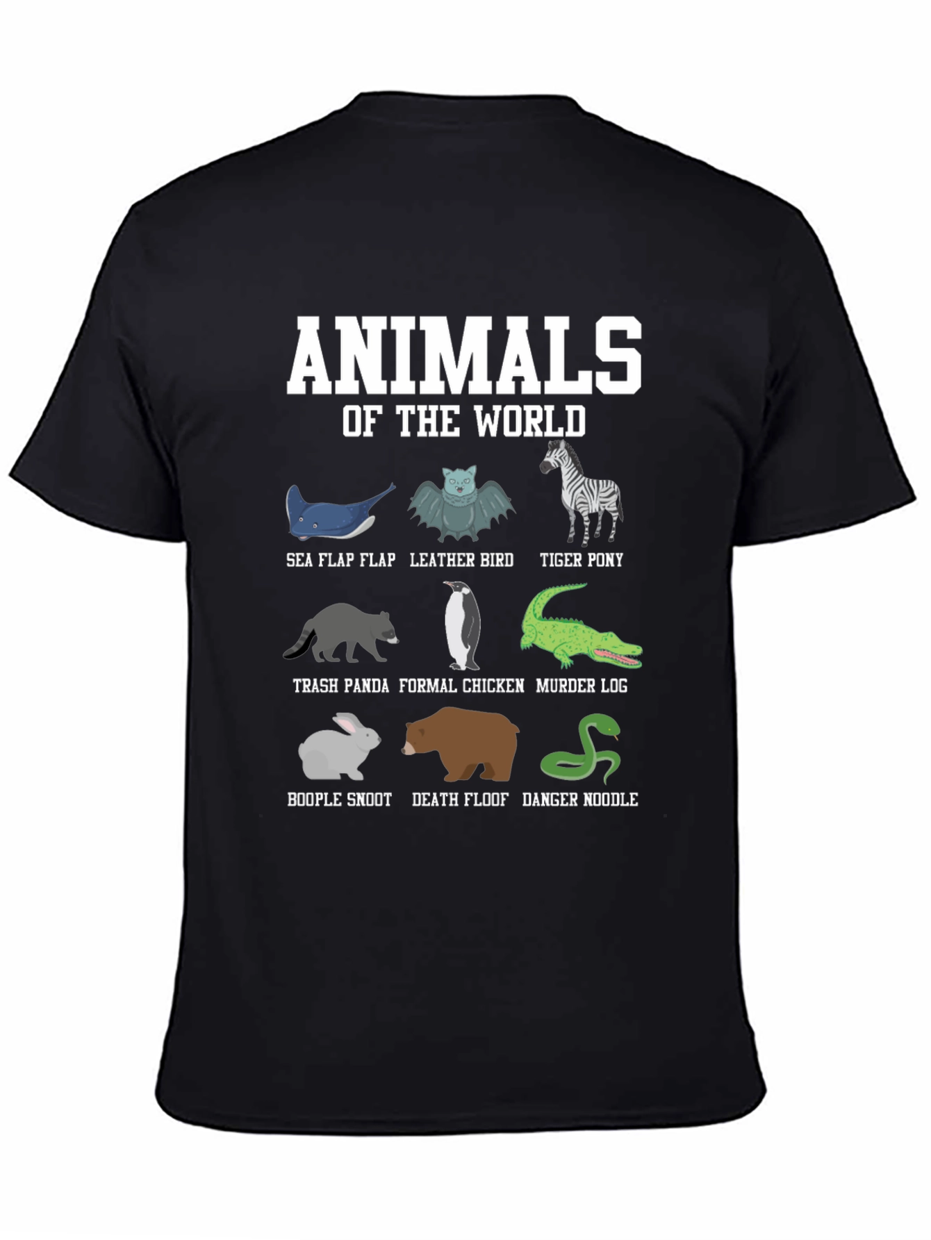 Funny Animal Names T-Shirt: Worlds Cutest Misnomers