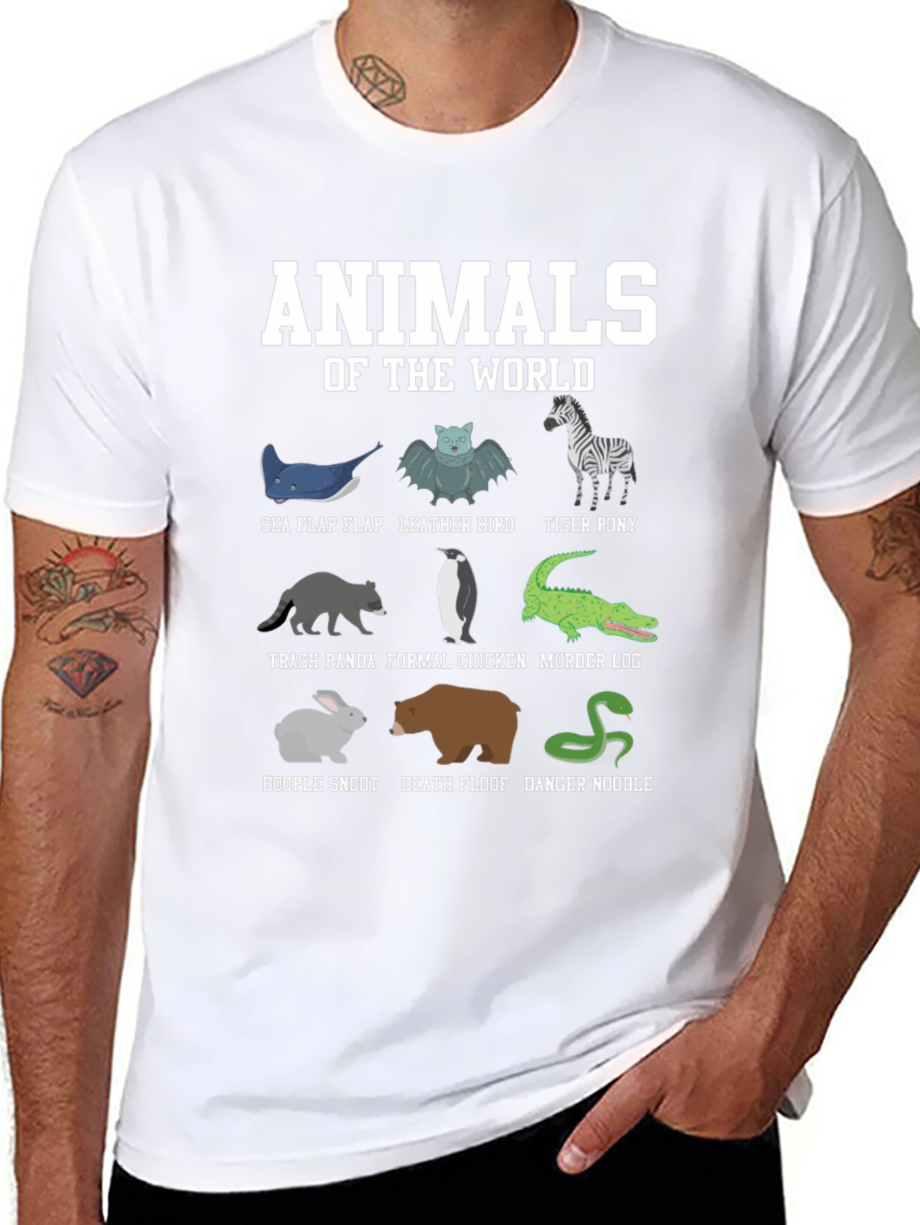 Funny Animal Names T-Shirt: Worlds Cutest Misnomers