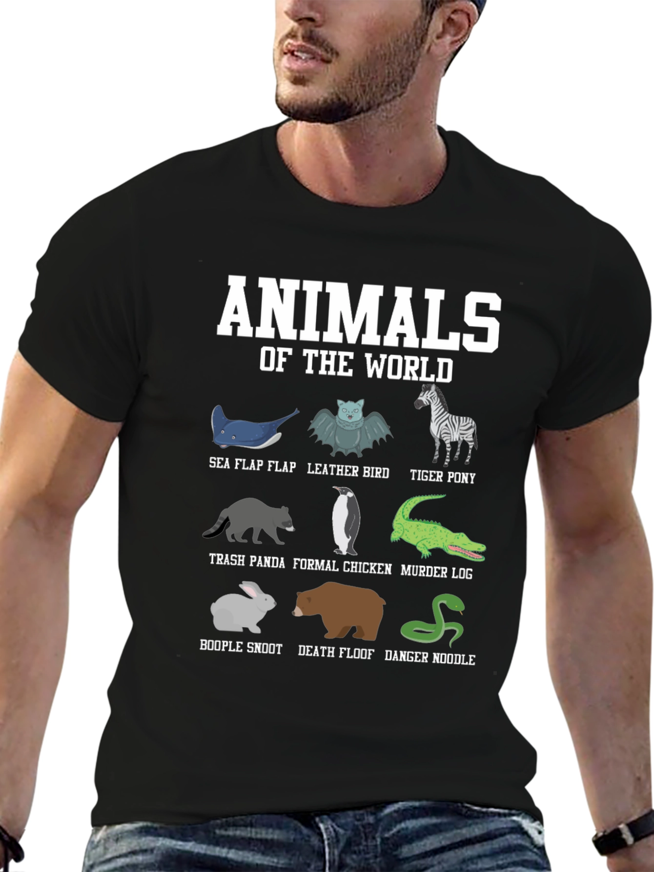 Funny Animal Names T-Shirt: Worlds Cutest Misnomers