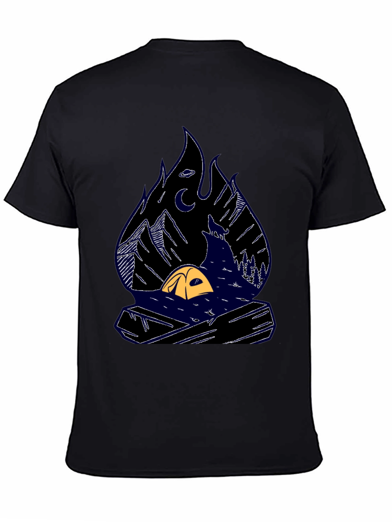 Camping Scene Graphic Tee