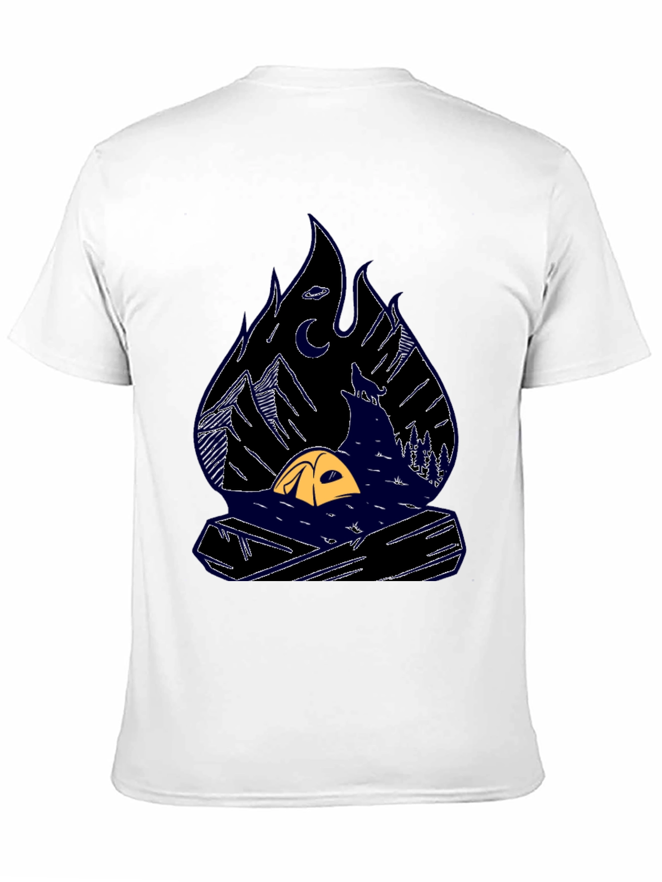 Camping Scene Graphic Tee