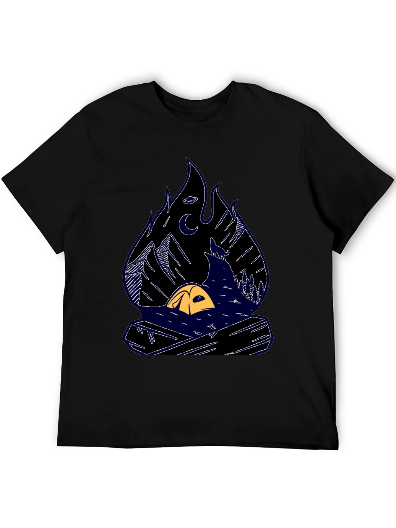 Camping Scene Graphic Tee