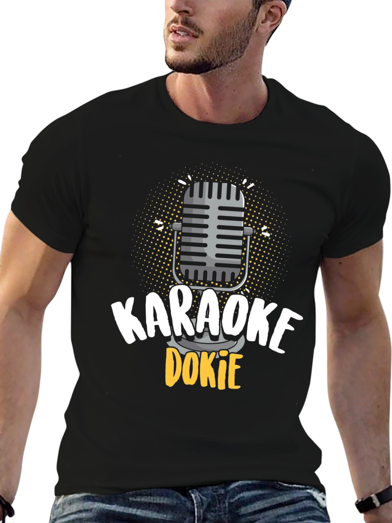 Karaoke Dokie Microphone Graphic T-Shirt