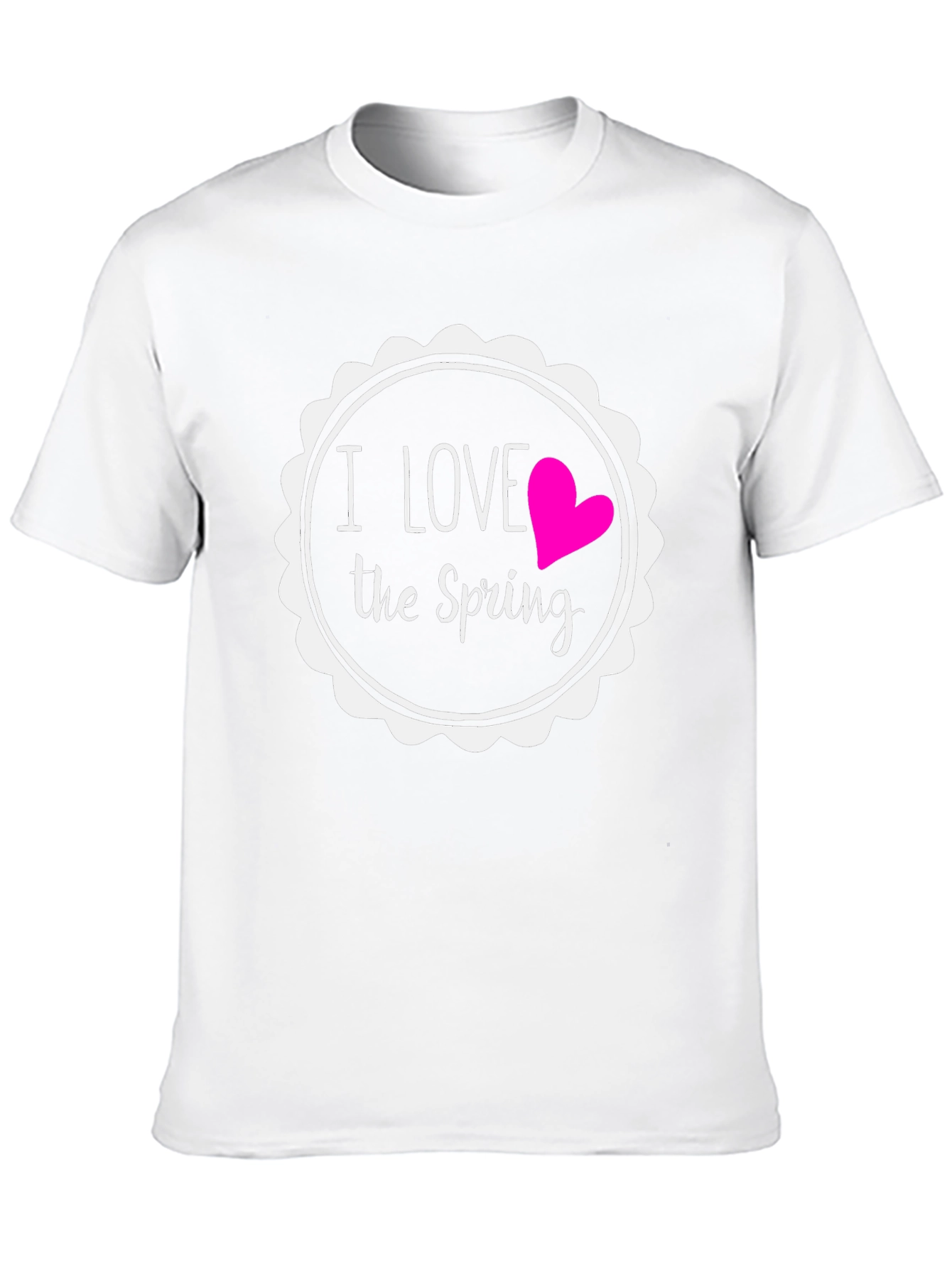 I Love the Spring Black T-Shirt