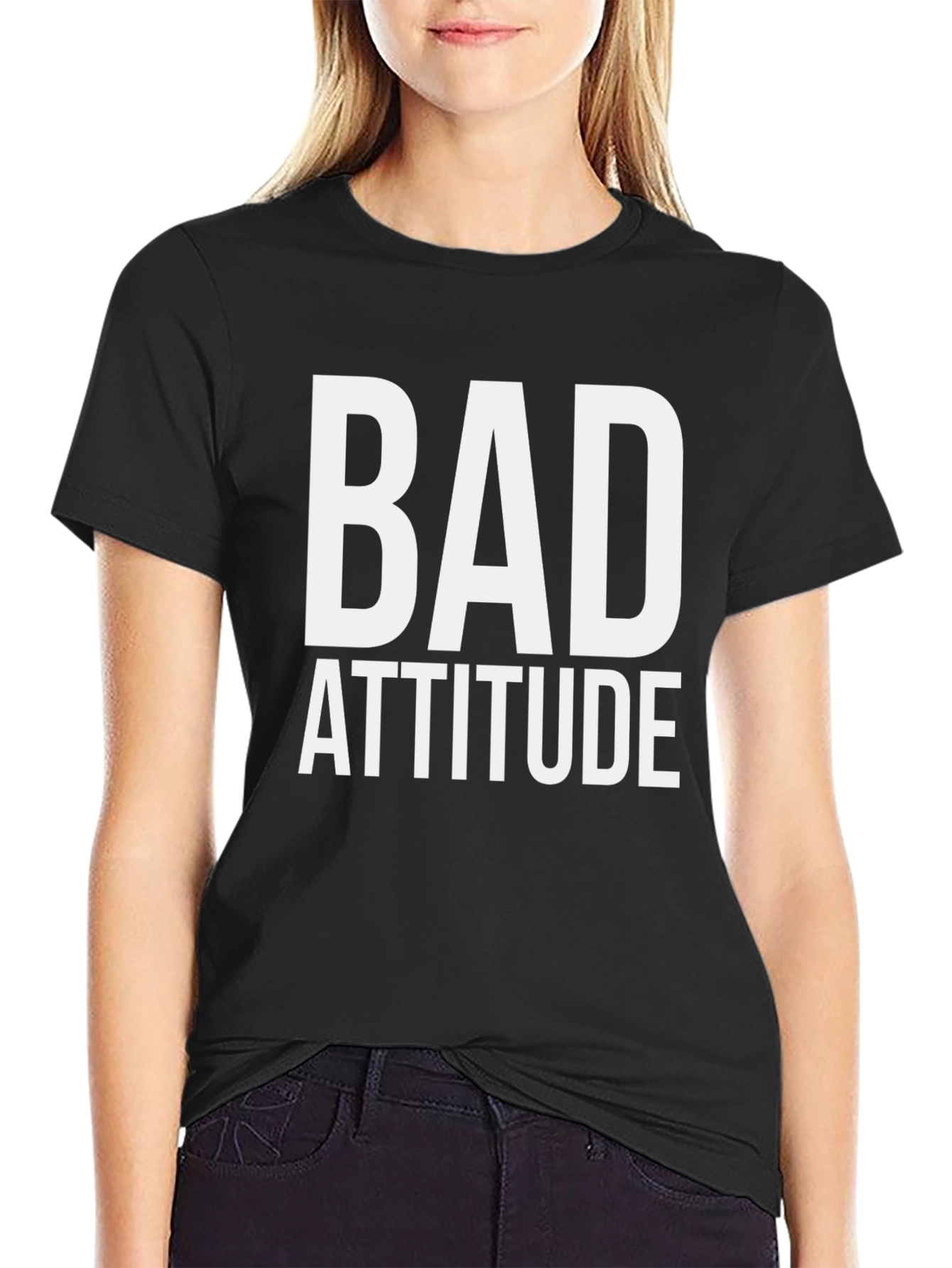 Bad Attitude Graphic Tee - Mens Black T-Shirt