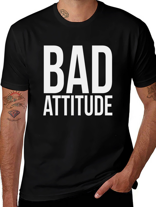 Bad Attitude Graphic Tee - Mens Black T-Shirt