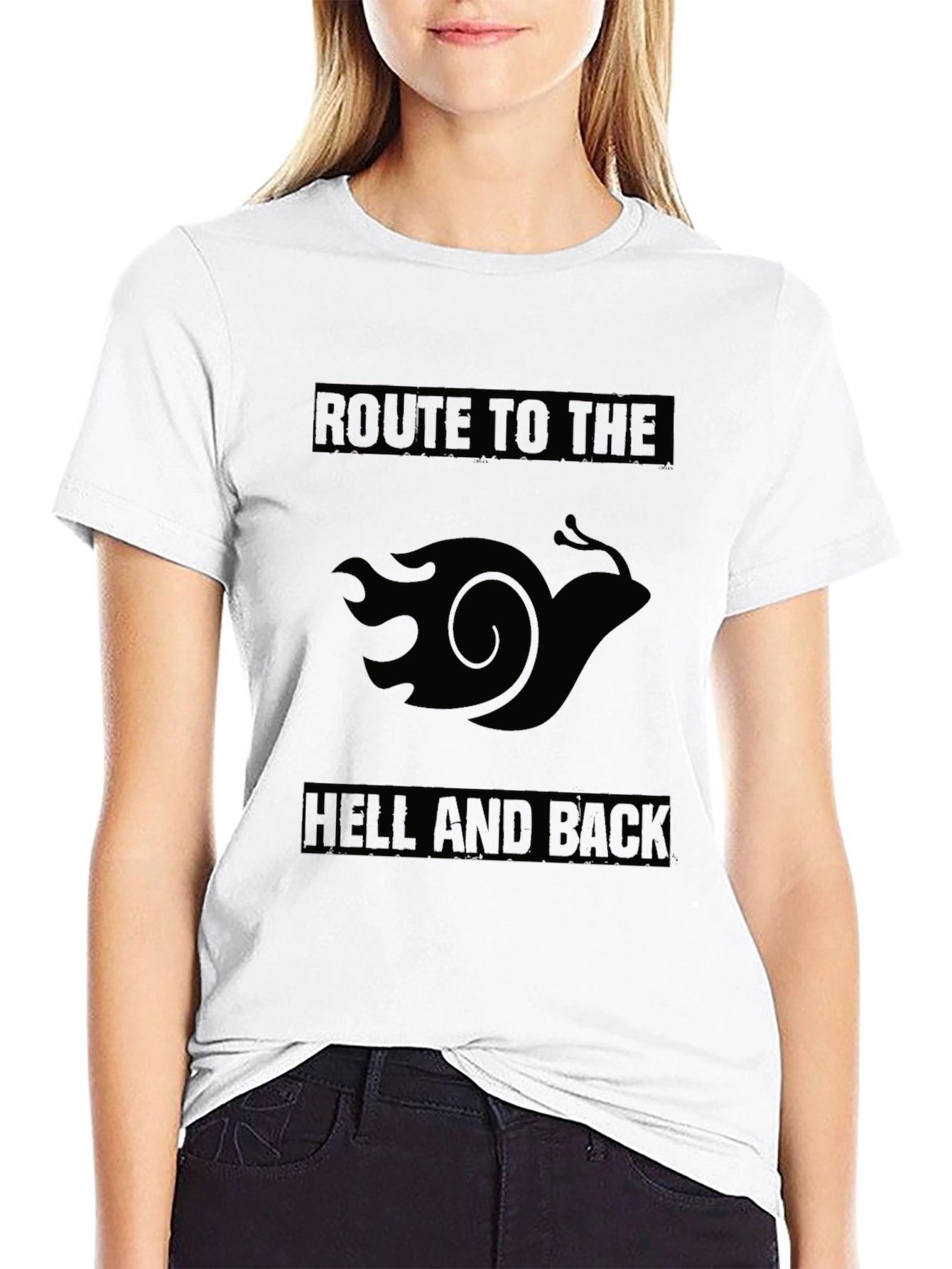 Route to Hell and Back Black T-Shirt