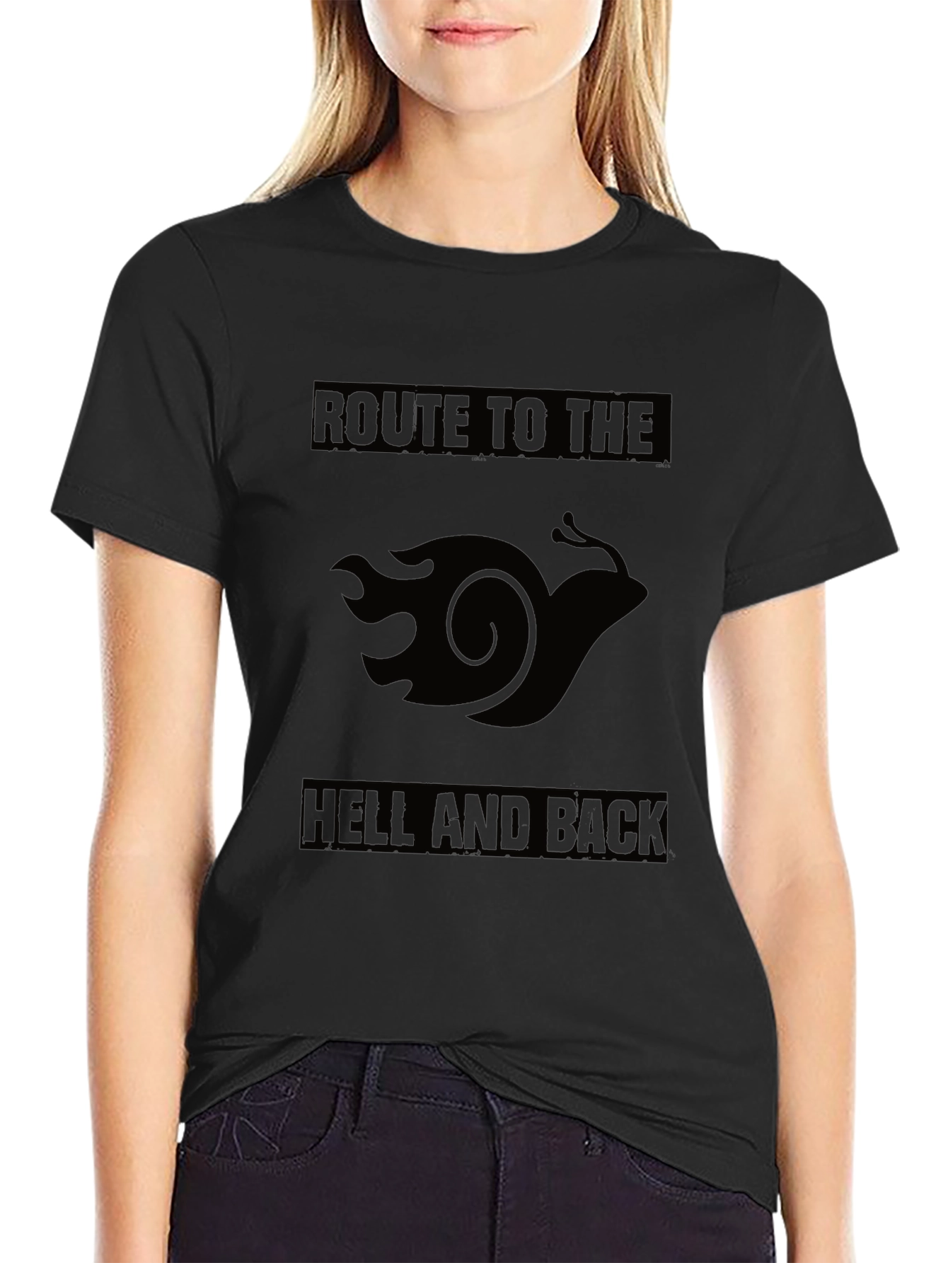 Route to Hell and Back Black T-Shirt