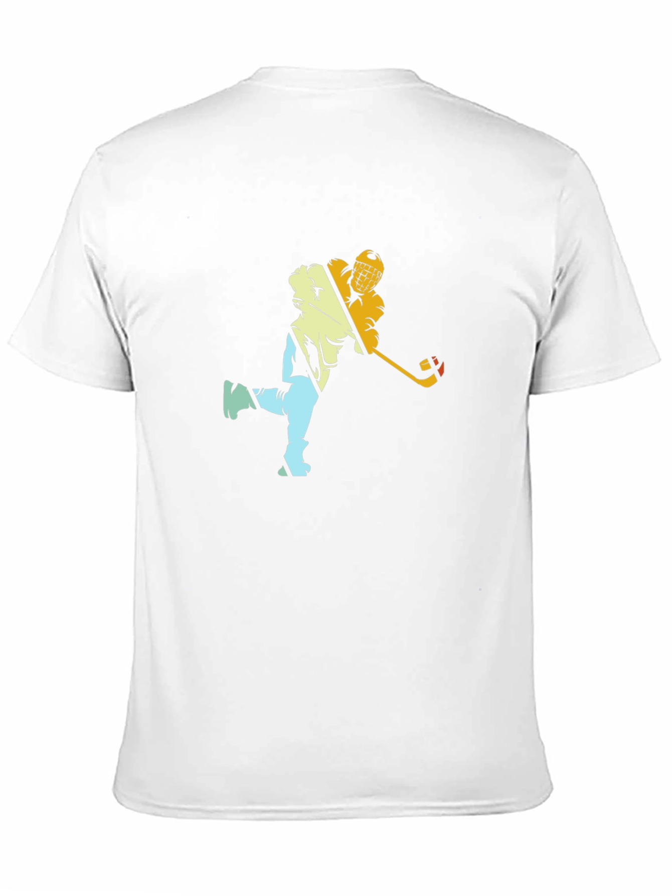 Hockey Player Graphic Black Tee