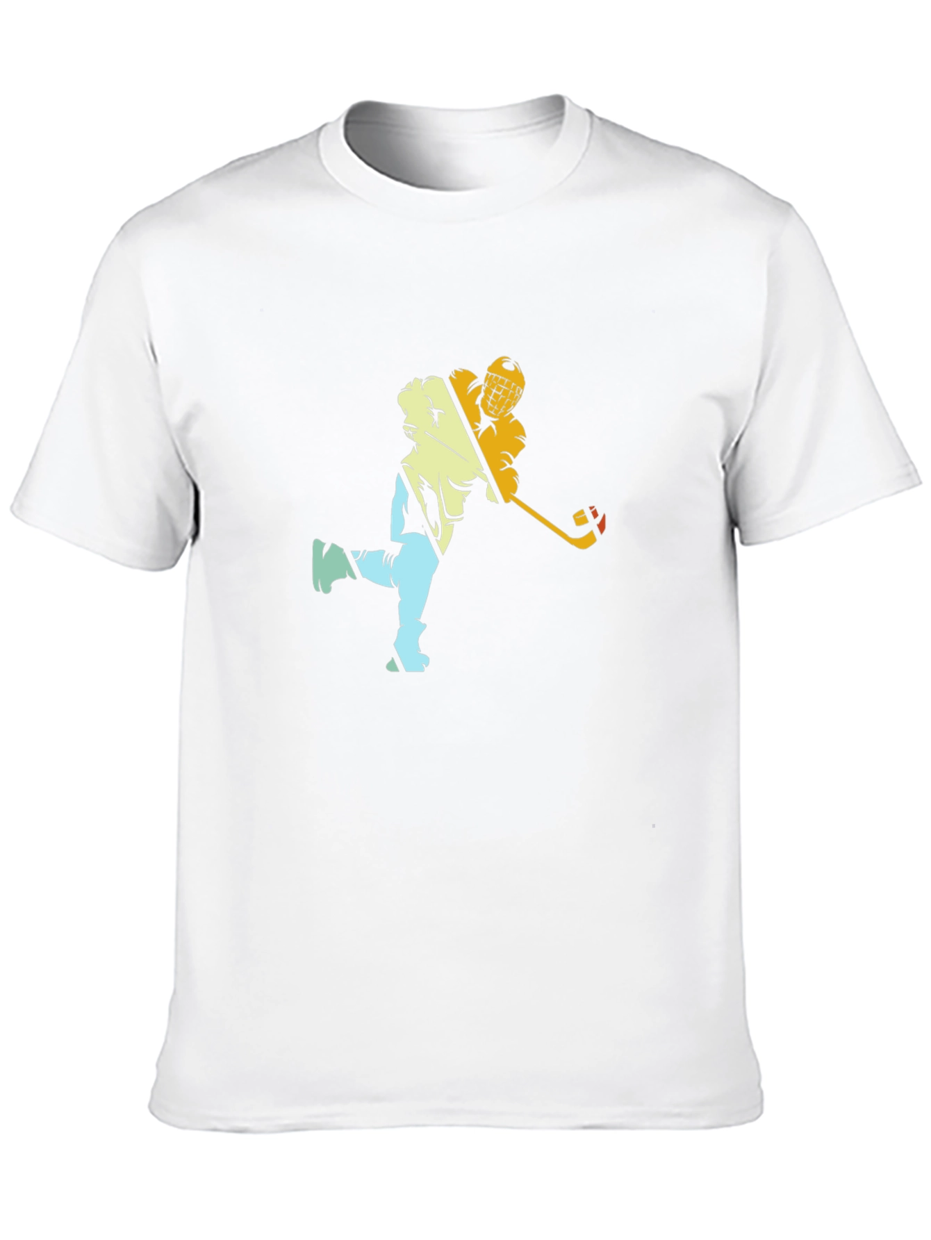 Hockey Player Graphic Black Tee