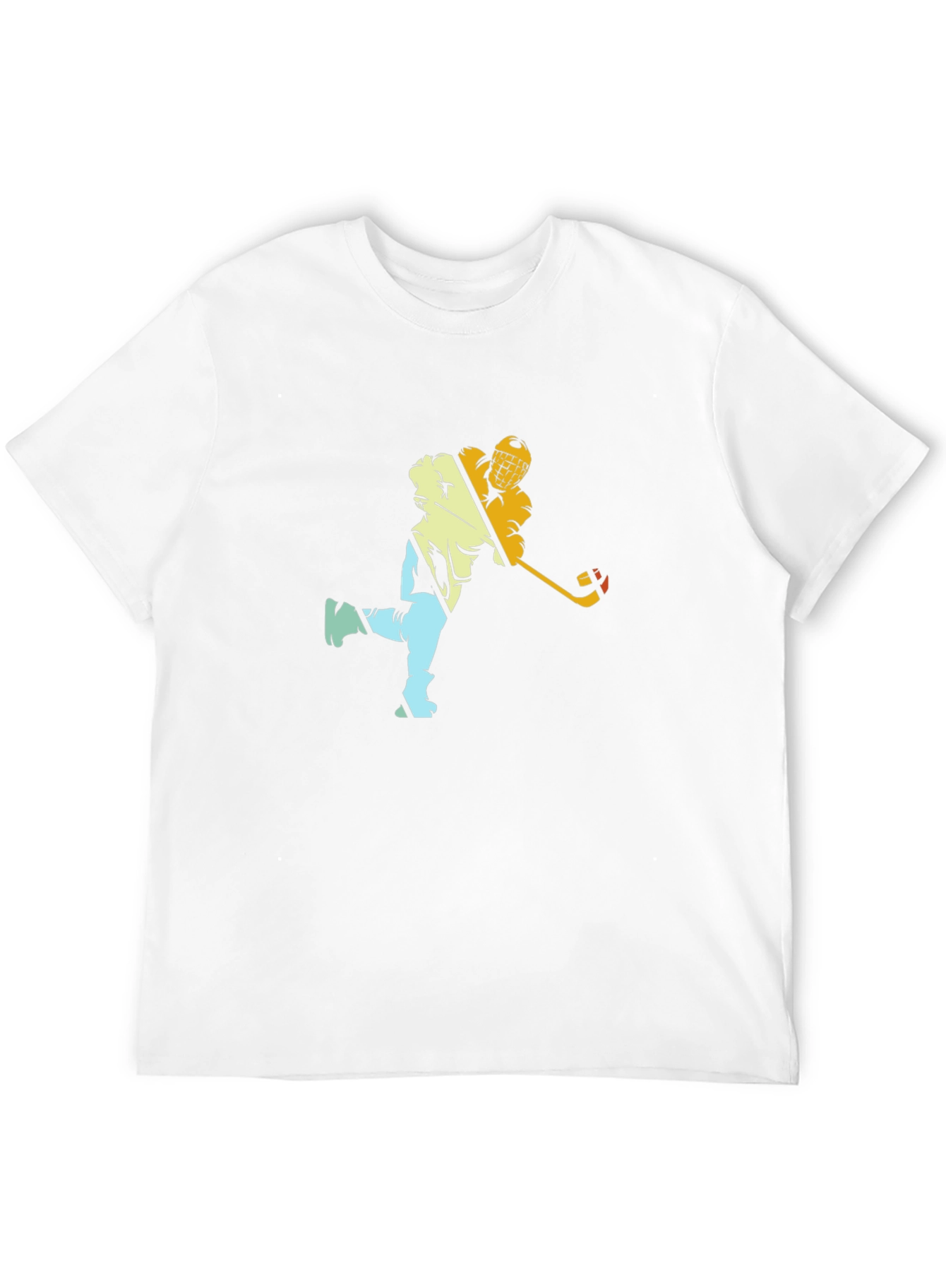 Hockey Player Graphic Black Tee