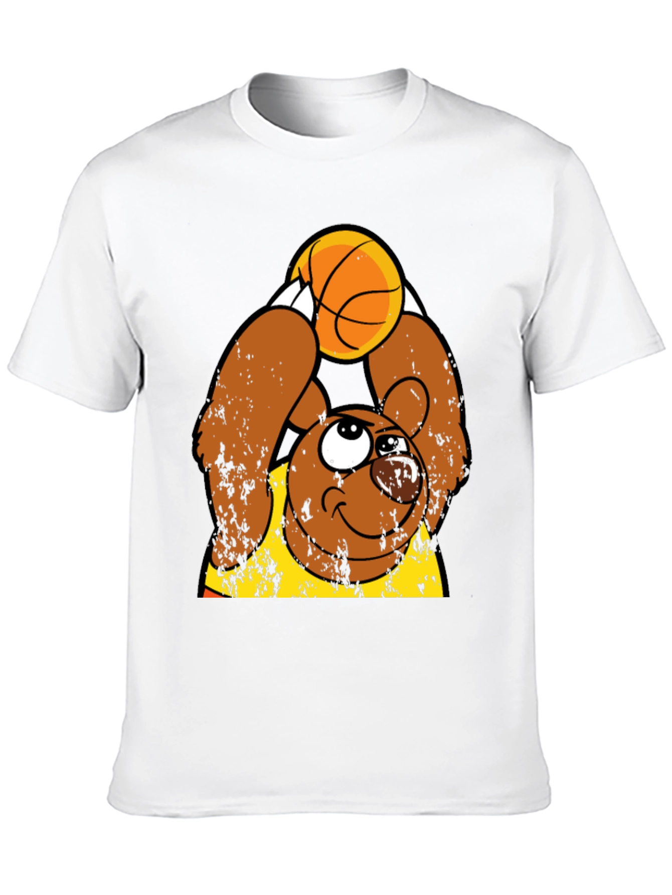Basketball Bear Graphic Tee - Stylish & Fun
