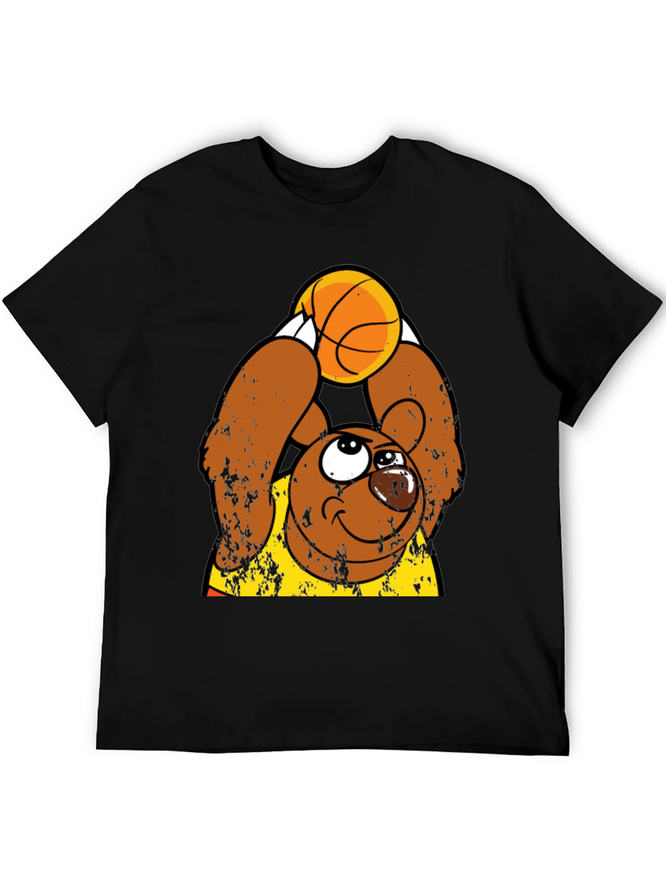Basketball Bear Graphic Tee - Stylish & Fun