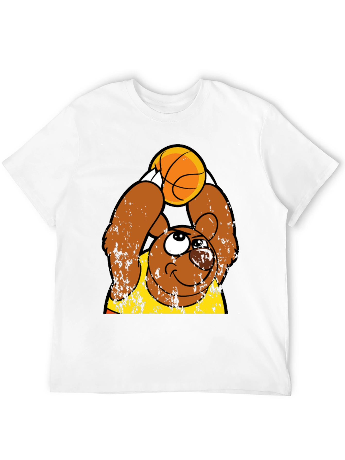Basketball Bear Graphic Tee - Stylish & Fun