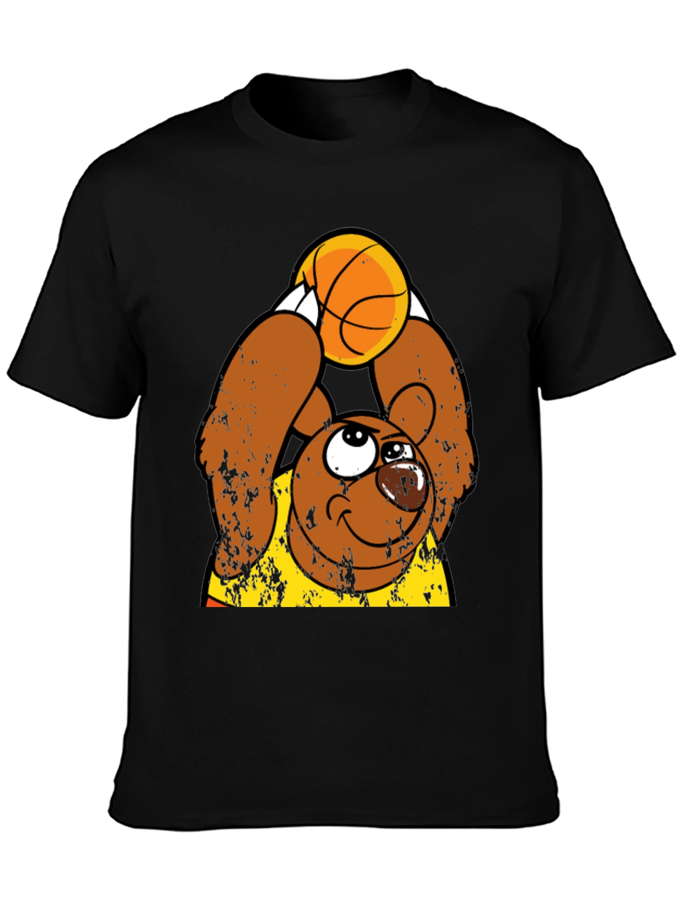 Basketball Bear Graphic Tee - Stylish & Fun