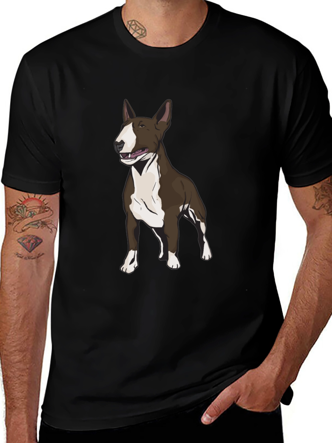 Bull Terrier Graphic Tee - Dog Lover T-Shirt