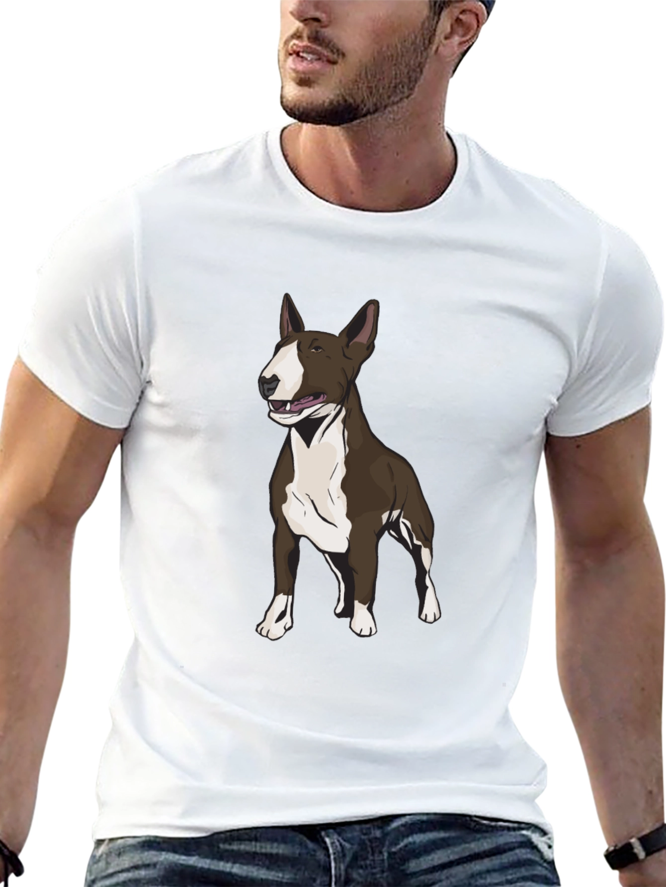 Bull Terrier Graphic Tee - Dog Lover T-Shirt