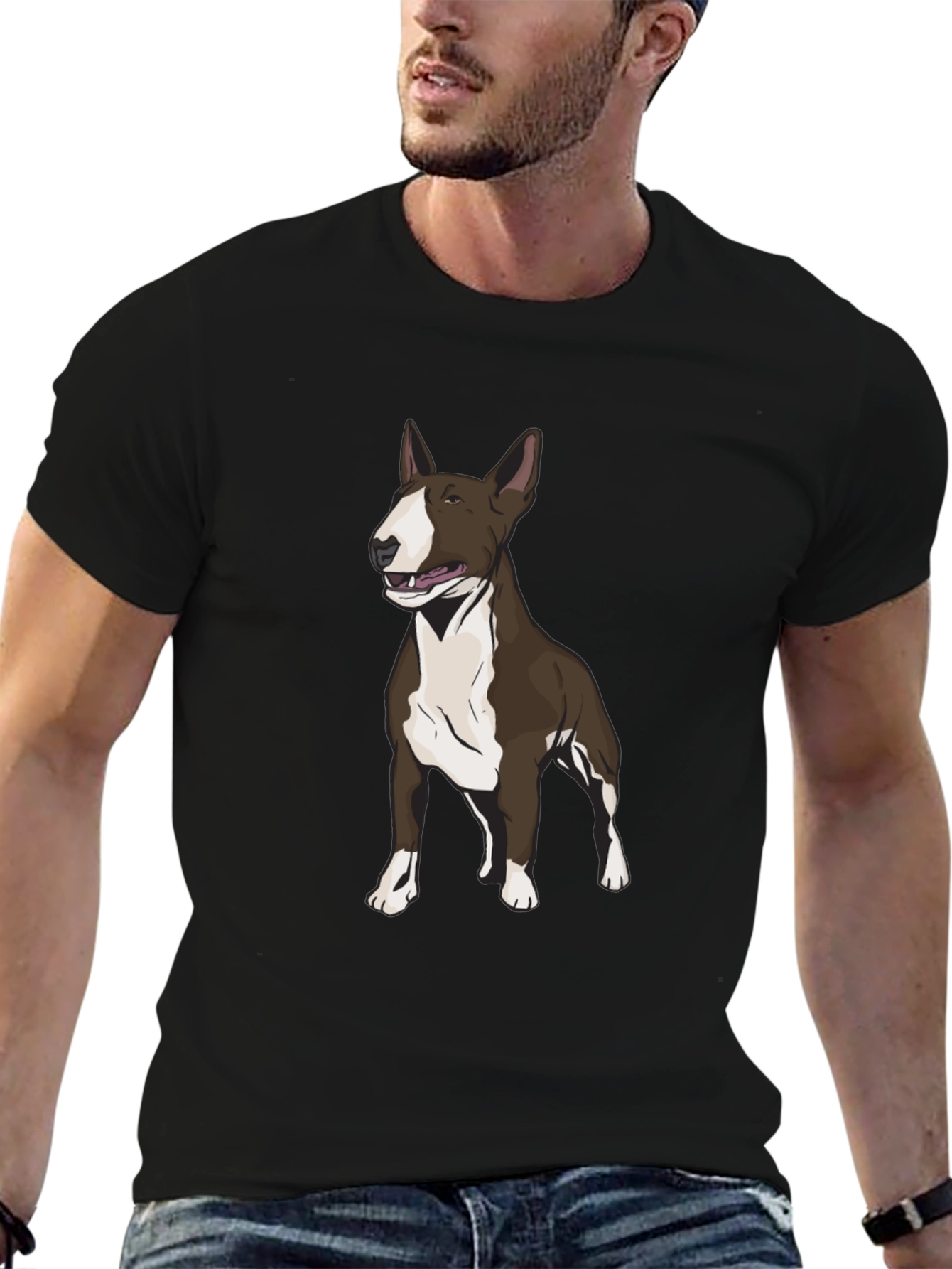 Bull Terrier Graphic Tee - Dog Lover T-Shirt