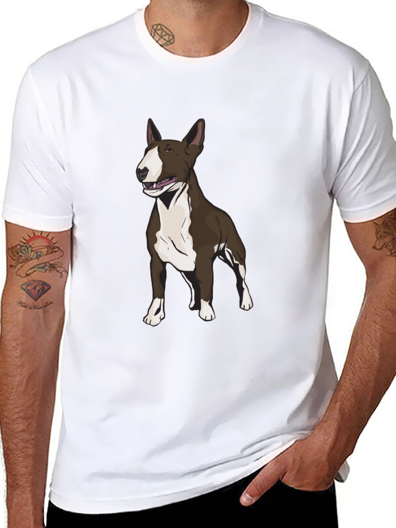 Bull Terrier Graphic Tee - Dog Lover T-Shirt