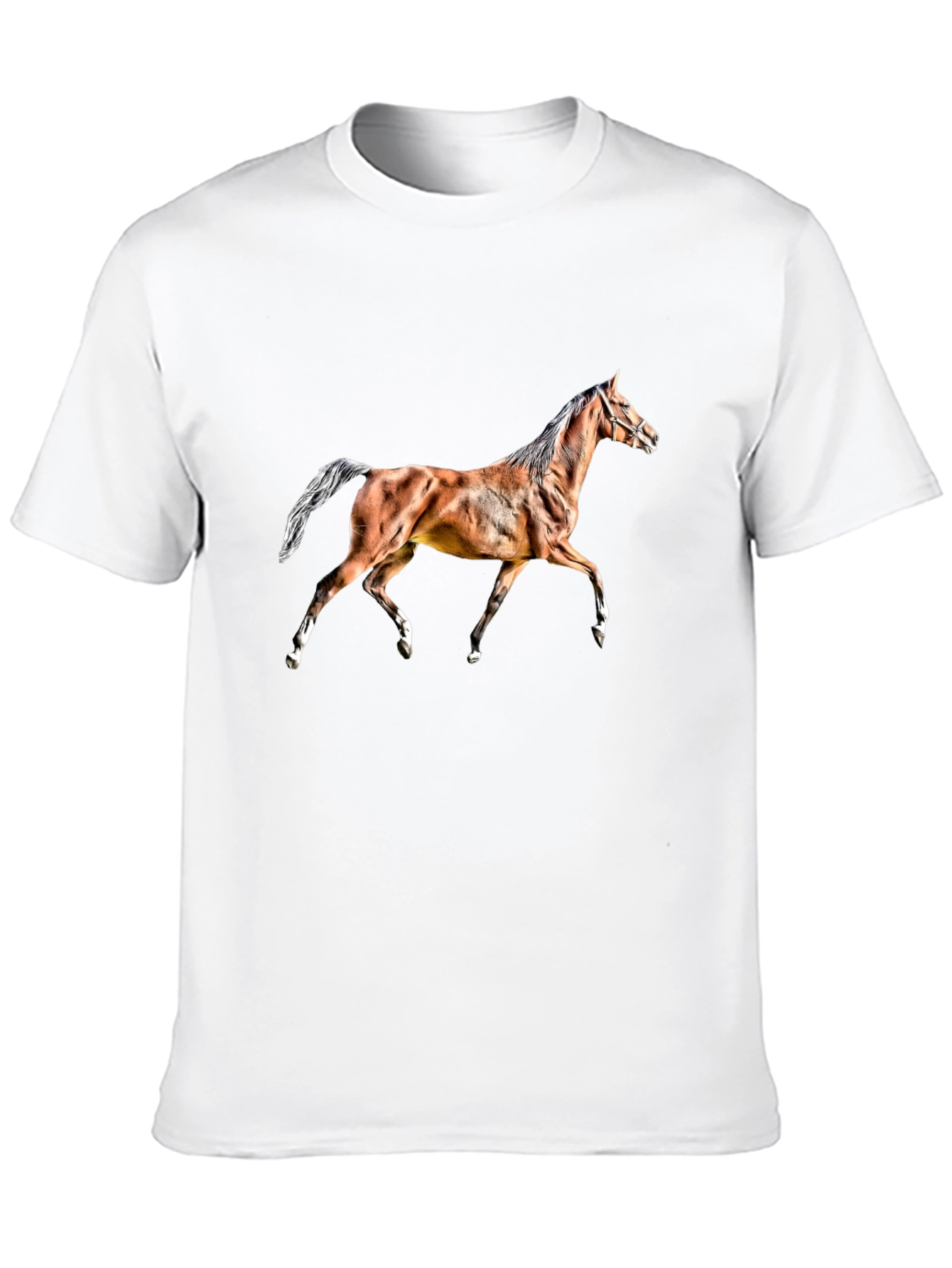Horse Graphic T-Shirt - Mens Black Tee