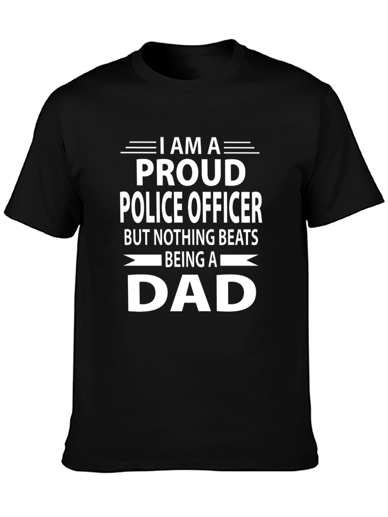 Proud Police Officer Dad T-Shirt - Fathers Day Gift