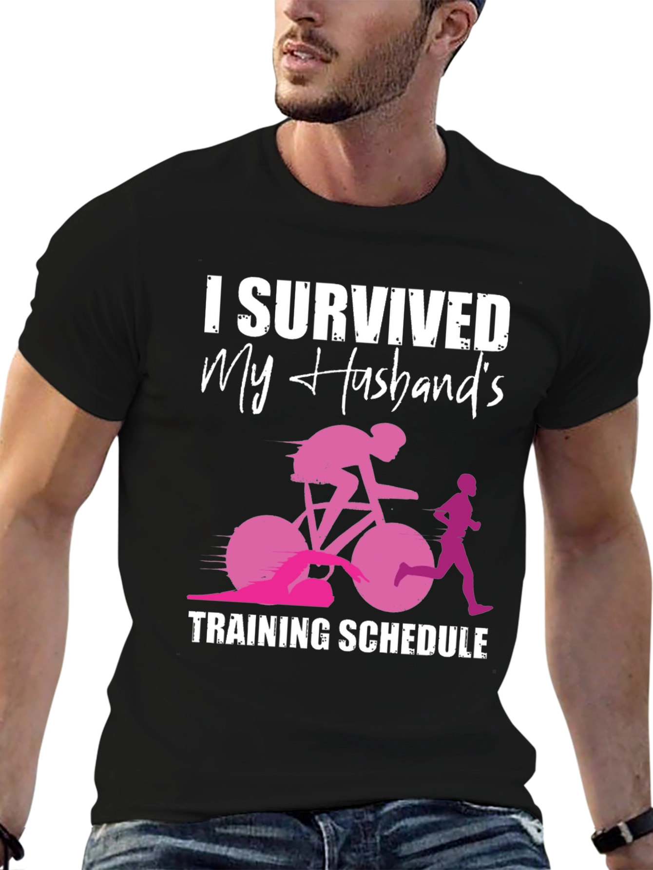 I Survived My Husbands Training Schedule T-Shirt