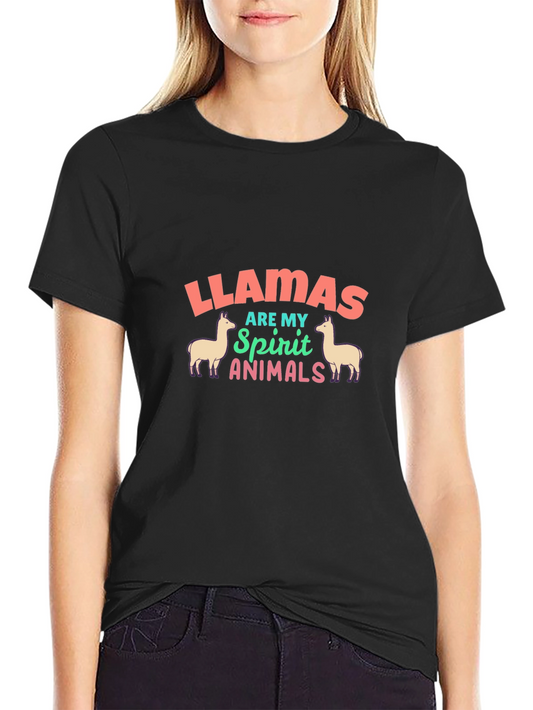 Llamas Are My Spirit Animals T-Shirt