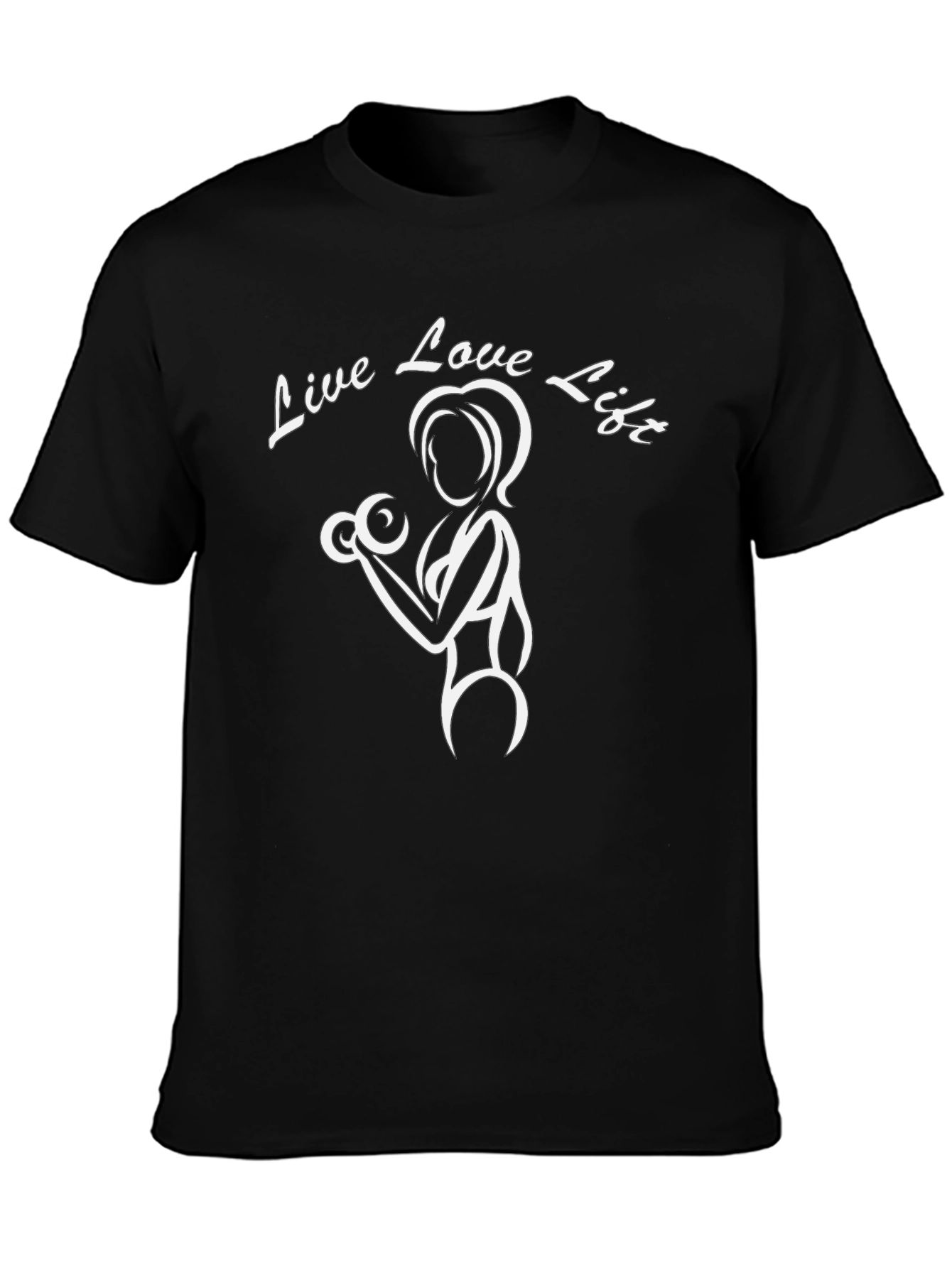 Live Love Lift Graphic Tee - Black
