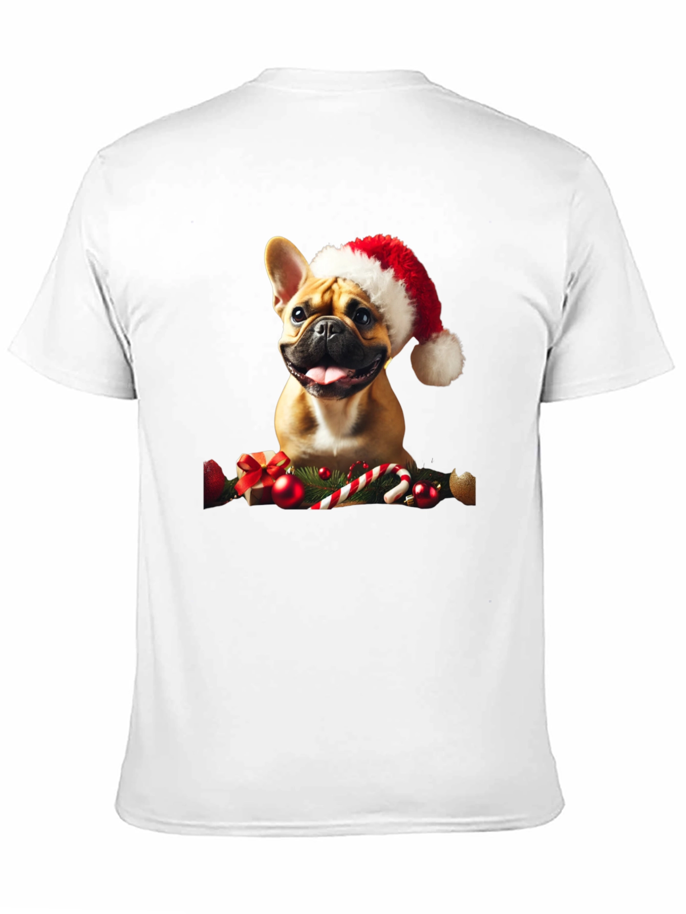 Festive French Bulldog Christmas T-Shirt