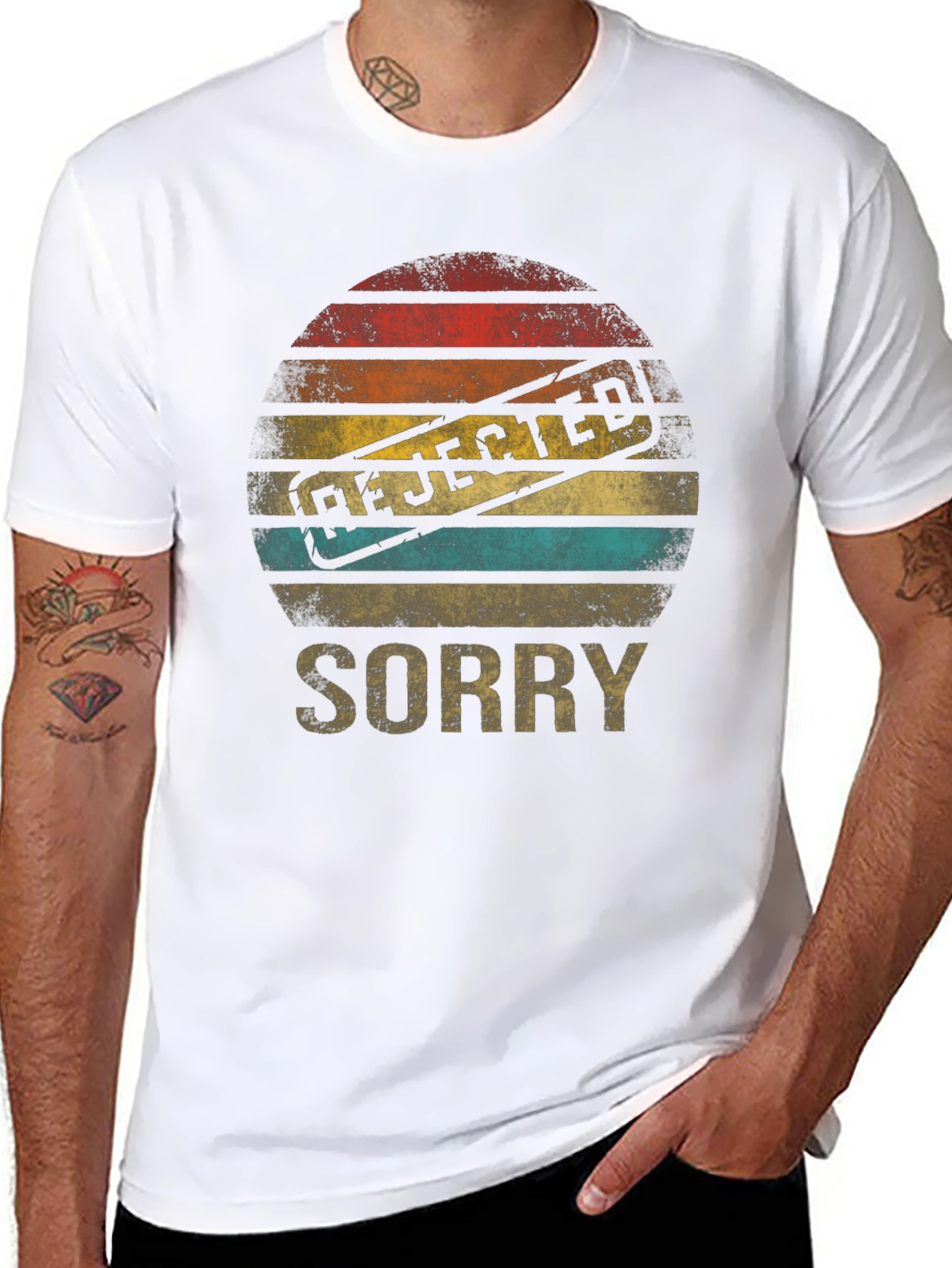 Rejected Sorry Retro Graphic T-Shirt