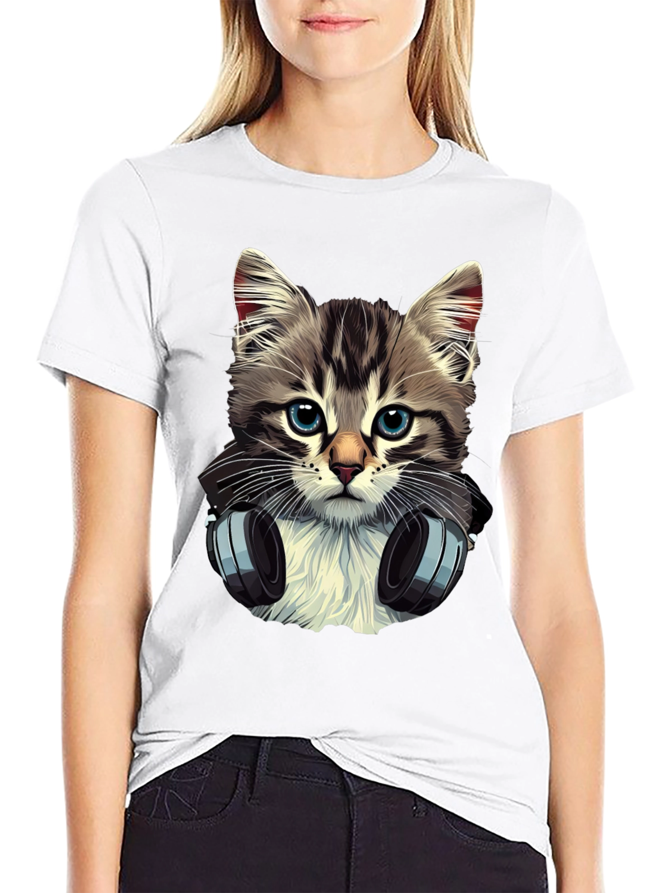 Cool Cat Headphone T-Shirt