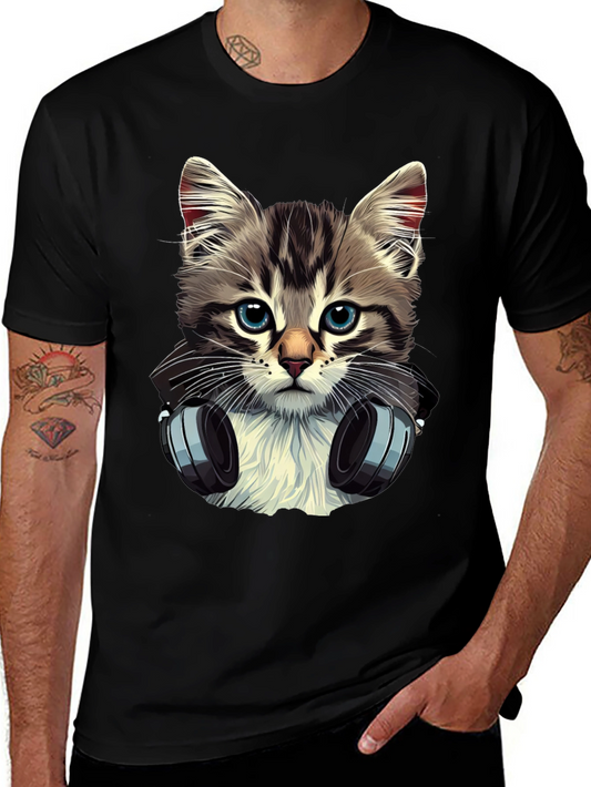 Cool Cat Headphone T-Shirt