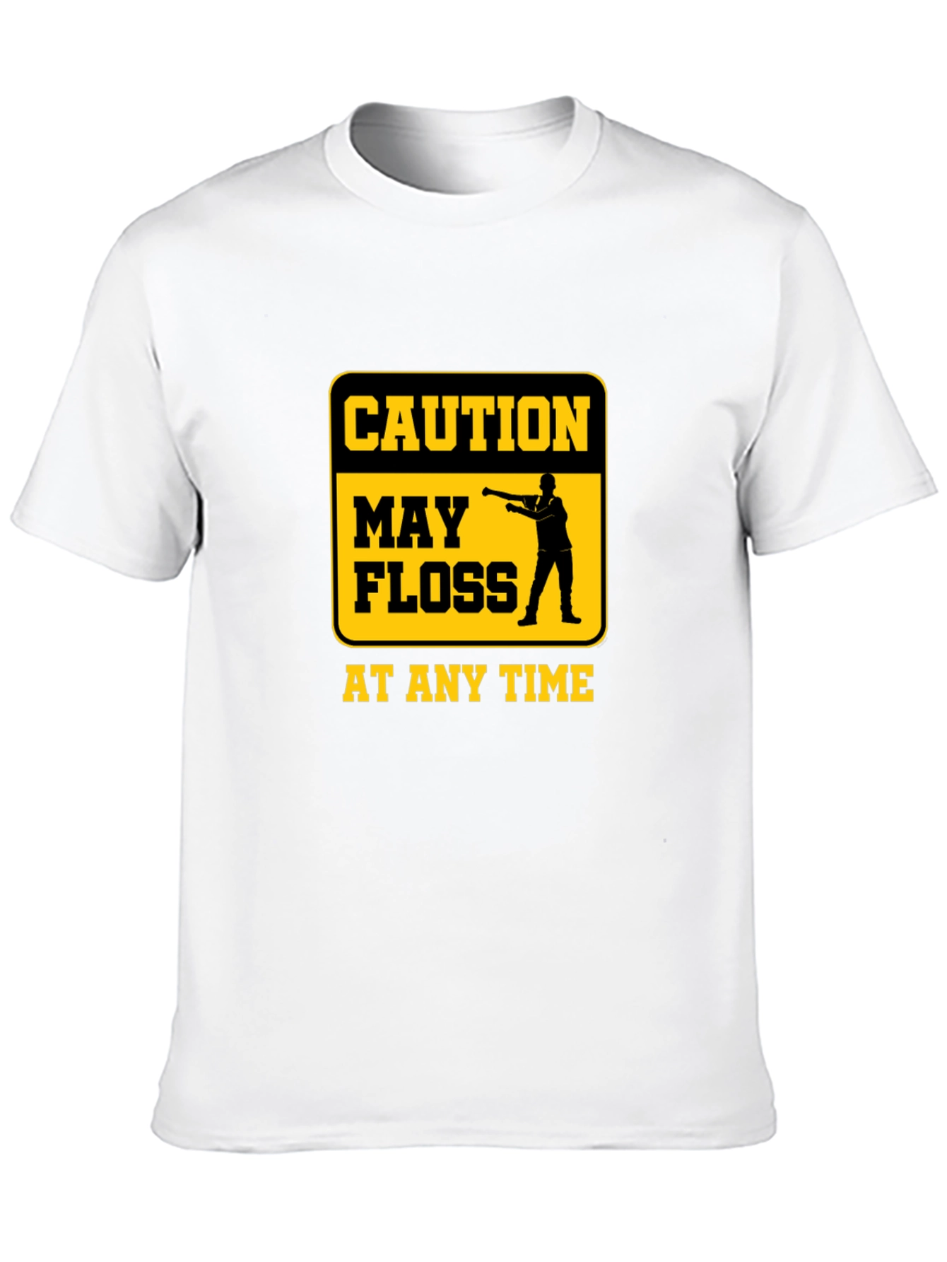 Caution May Floss At Any Time Graphic Tee
