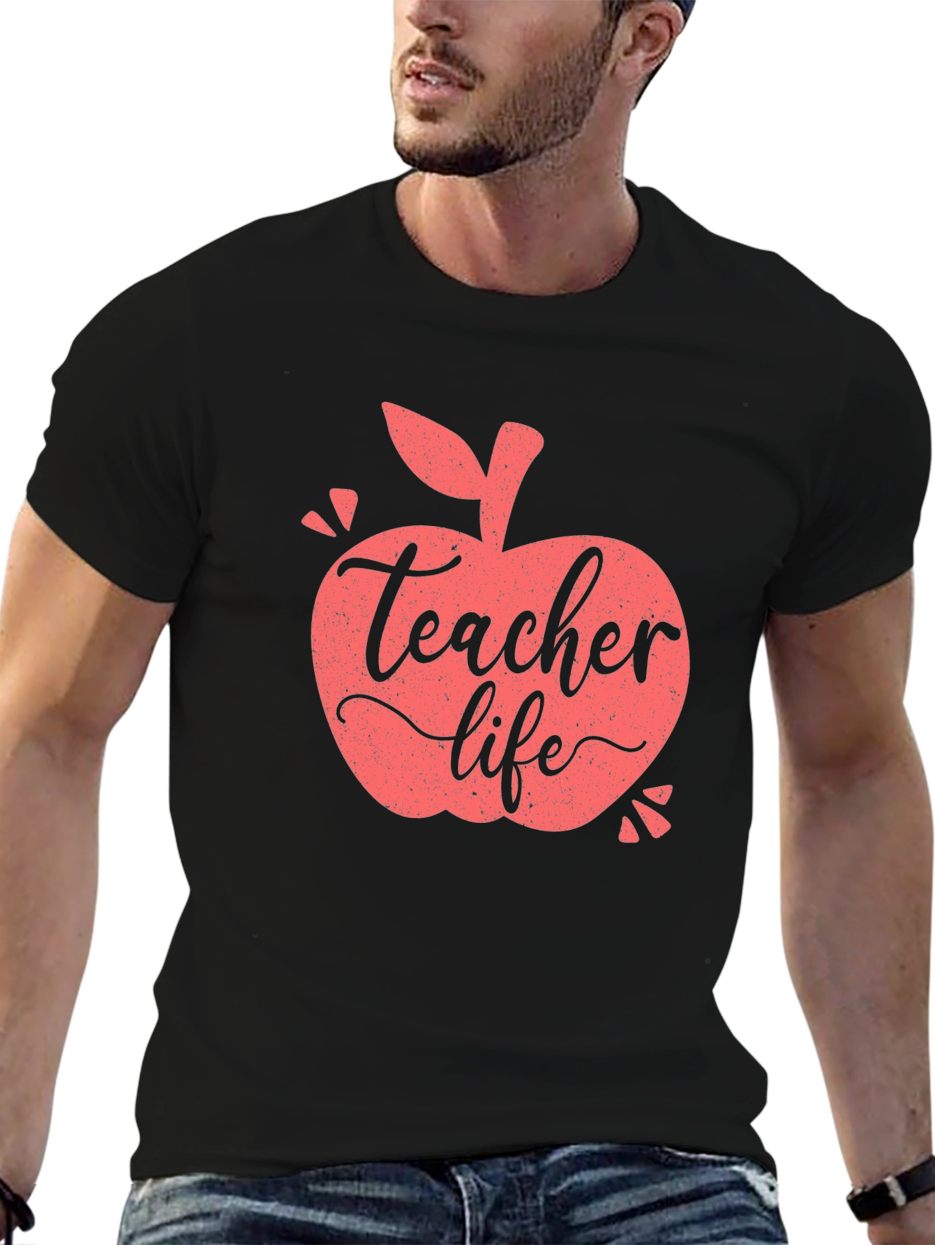 Teacher Life Apple Graphic T-Shirt