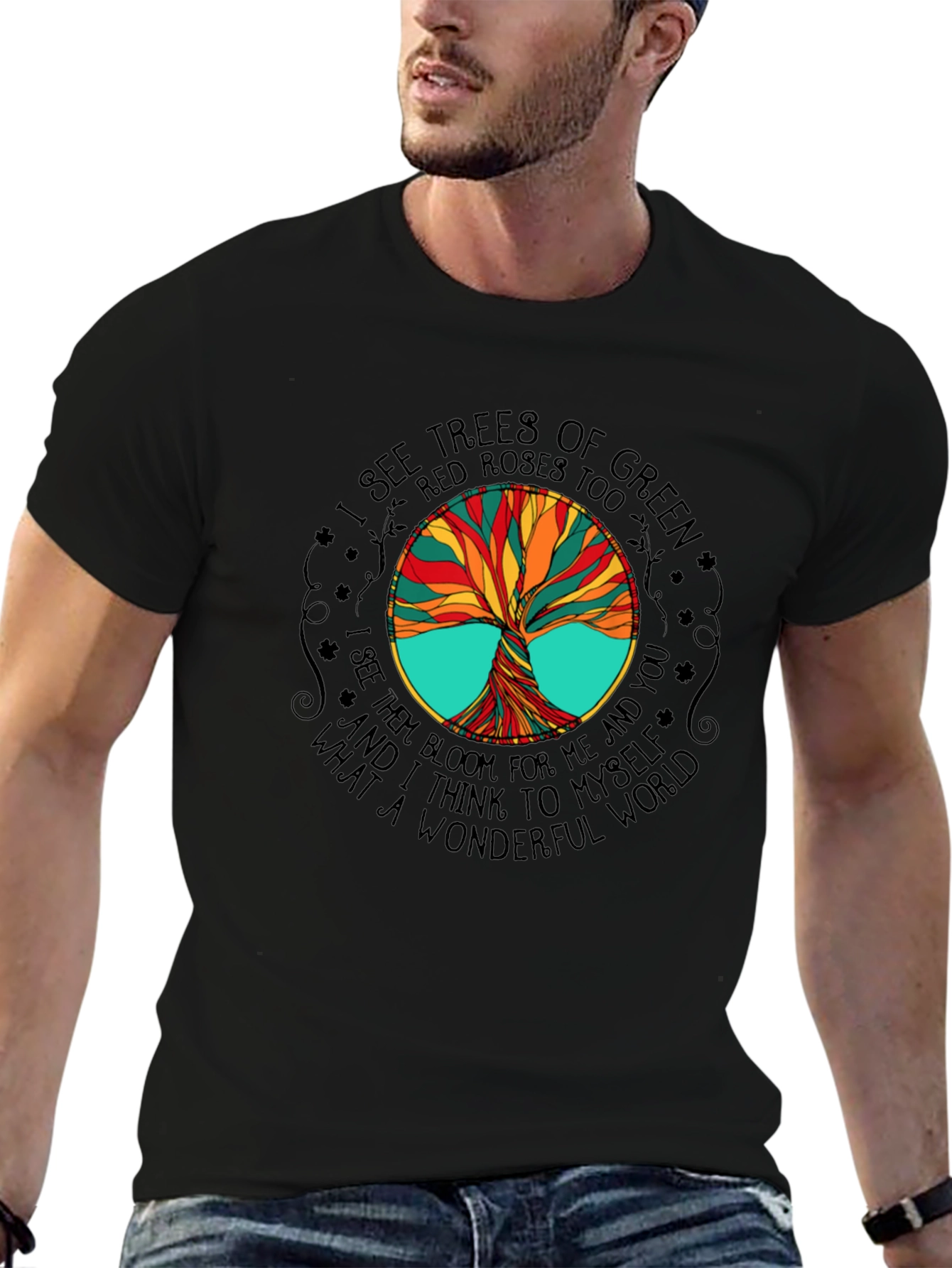 Wonderful World Tree T-Shirt - Nature Inspired Tee