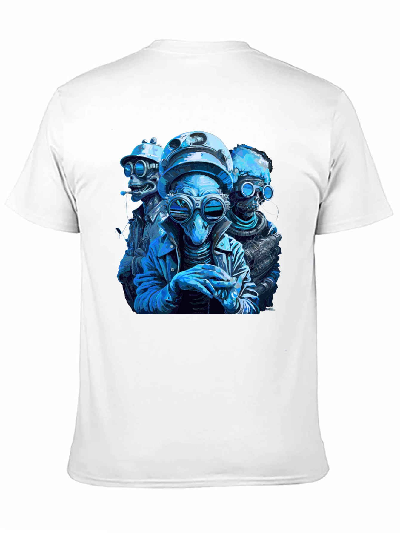 Sci-Fi Crew Graphic Tee - Cool Alien Design