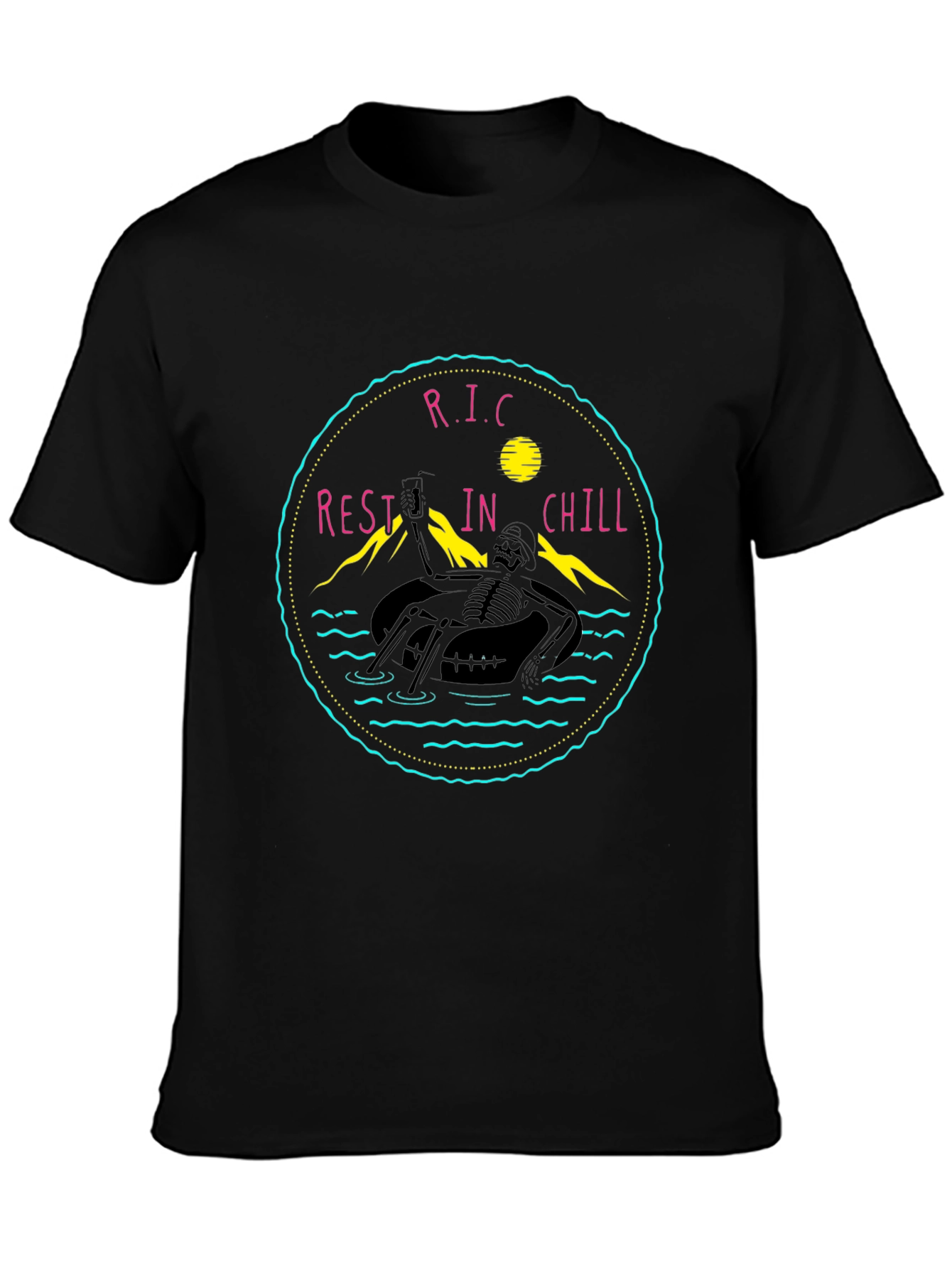 Rest In Chill Skeleton Graphic Tee