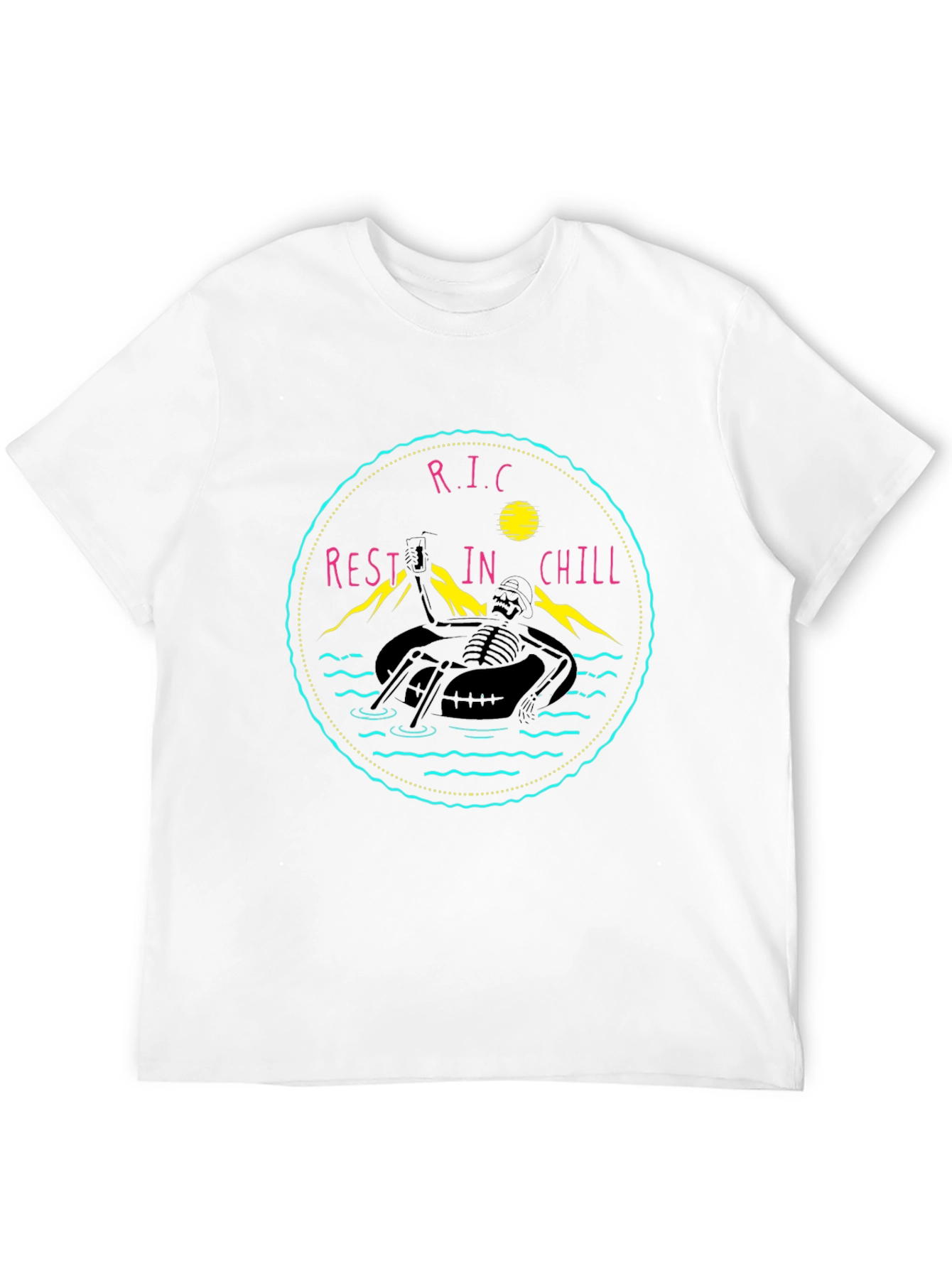 Rest In Chill Skeleton Graphic Tee