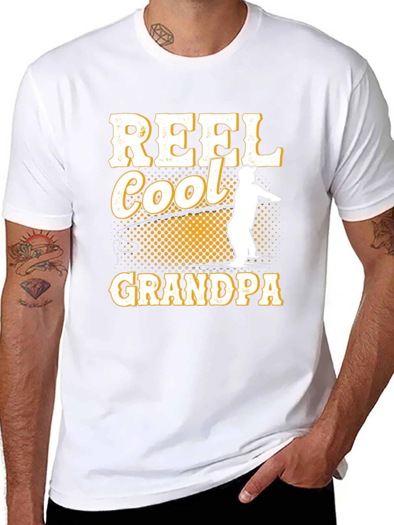 Reel Cool Grandpa Fishing T-Shirt