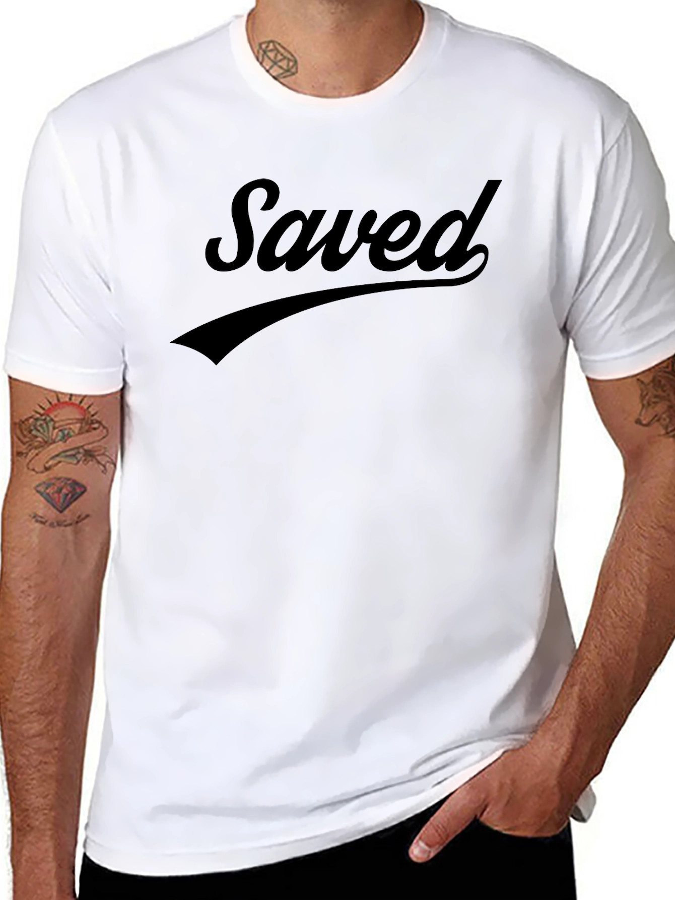 Saved Graphic T-Shirt - Soft Cotton Blend